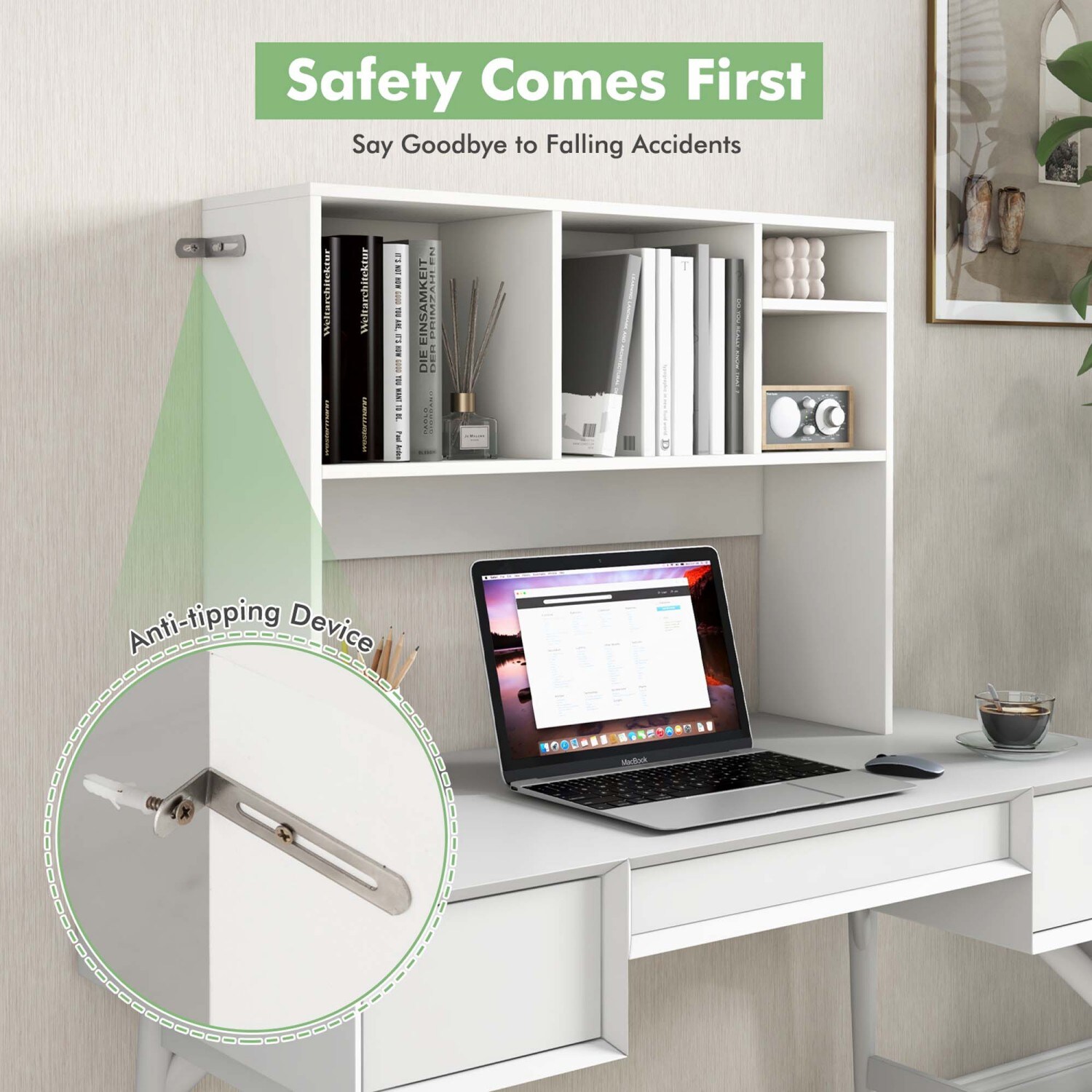 Costway CB10482WH Desktop-Organizers - View #7
