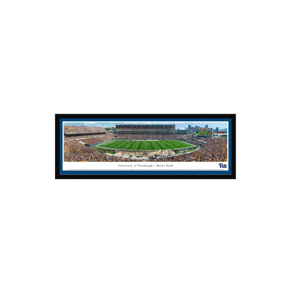 Blakeway Panoramas UPITT3M Pittsburgh Panthers James Blakeway Black Metal Framed 15.5-in H x 42-in W Sports Paper Print