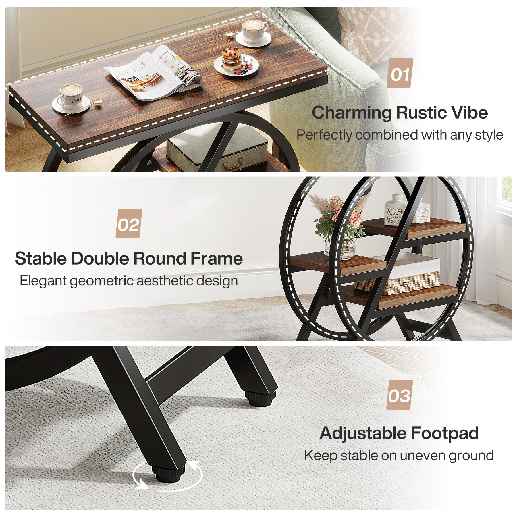 Tribesigns LWFD-JW0718 End-Tables - View #4
