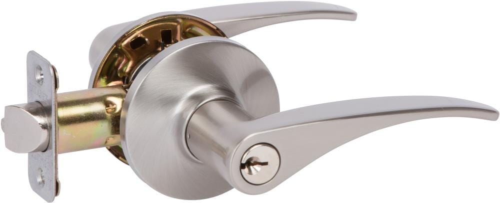 Delaney Hardware D20720 Dayton Dayton Satin Nickel Interior/Exterior Keyed entry Door Handle