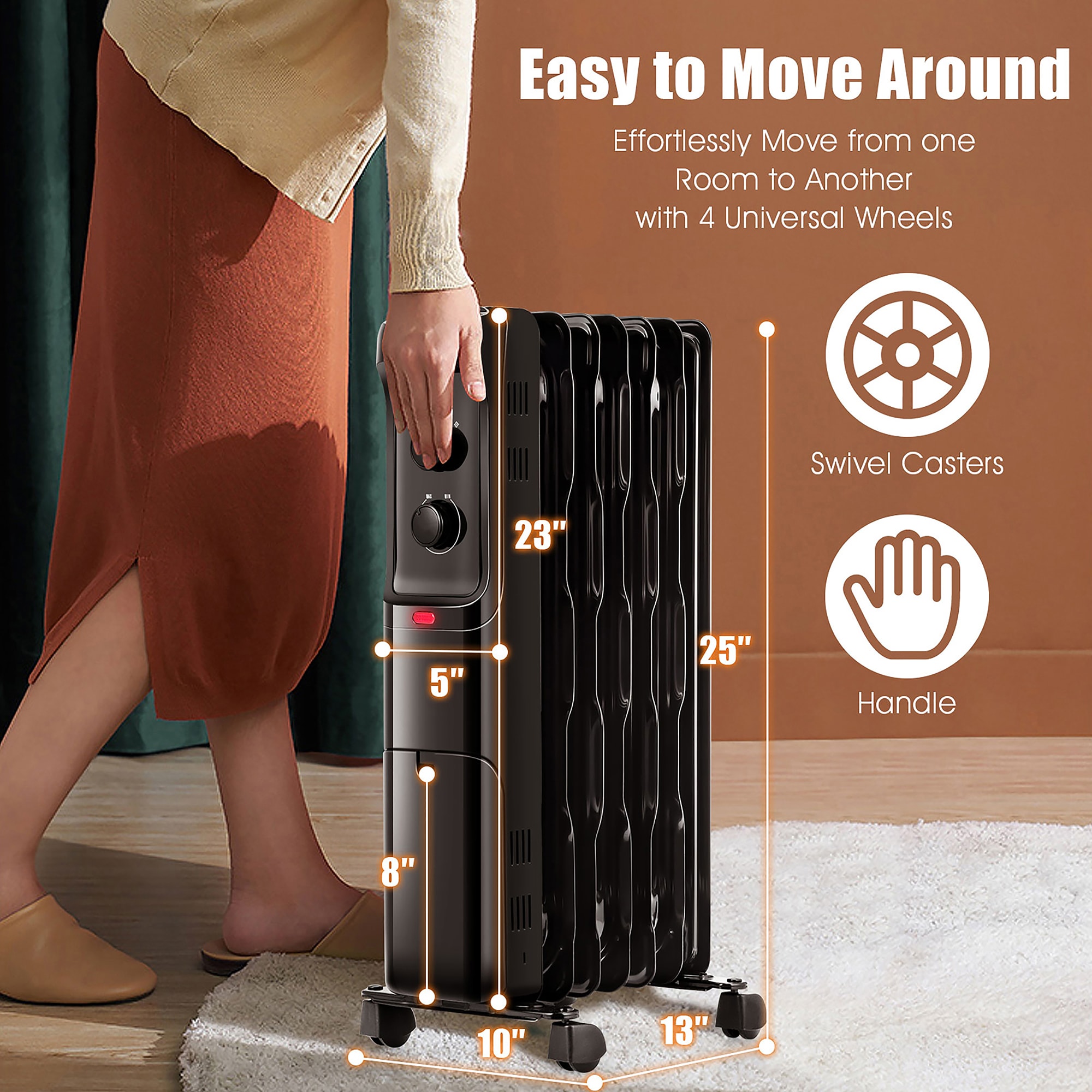 Goplus EP24919US-BK Portable-Electric-Heat - View #2