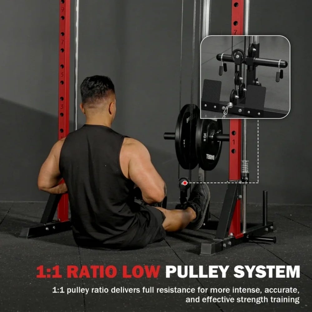 Mikolo Compact 7-IN-1 Smith Machine With Cable Crossover System
