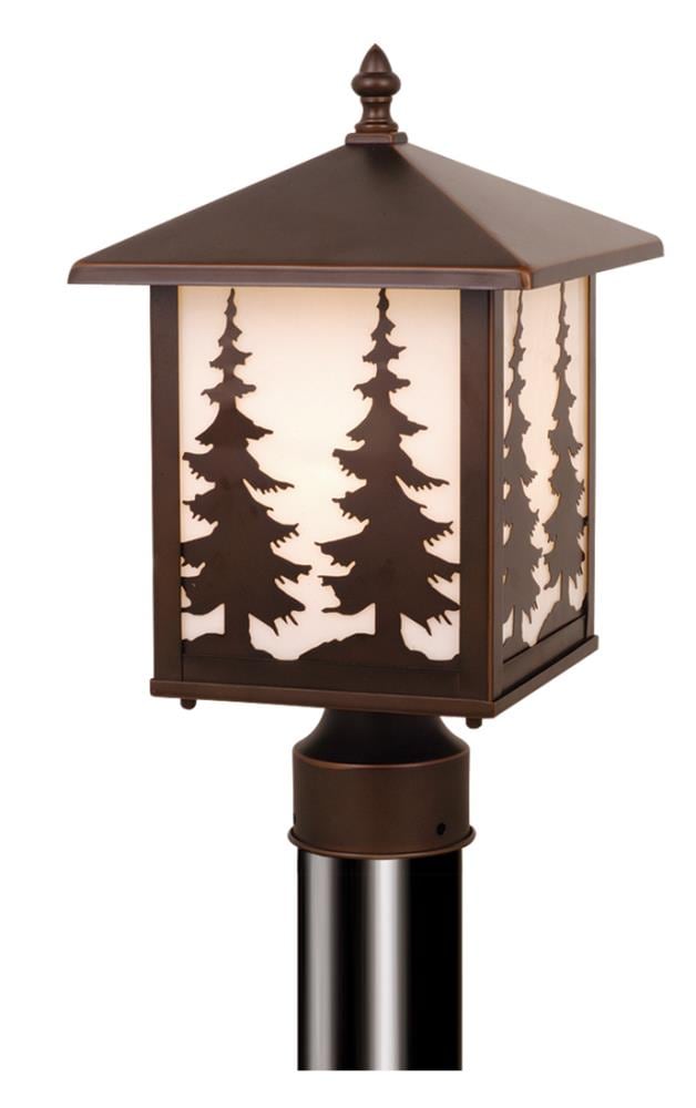 Cascadia OP33485BBZ Yosemite 14-Inches Tree-Burnished Bronze Rustic Outdoor Light post lantern
