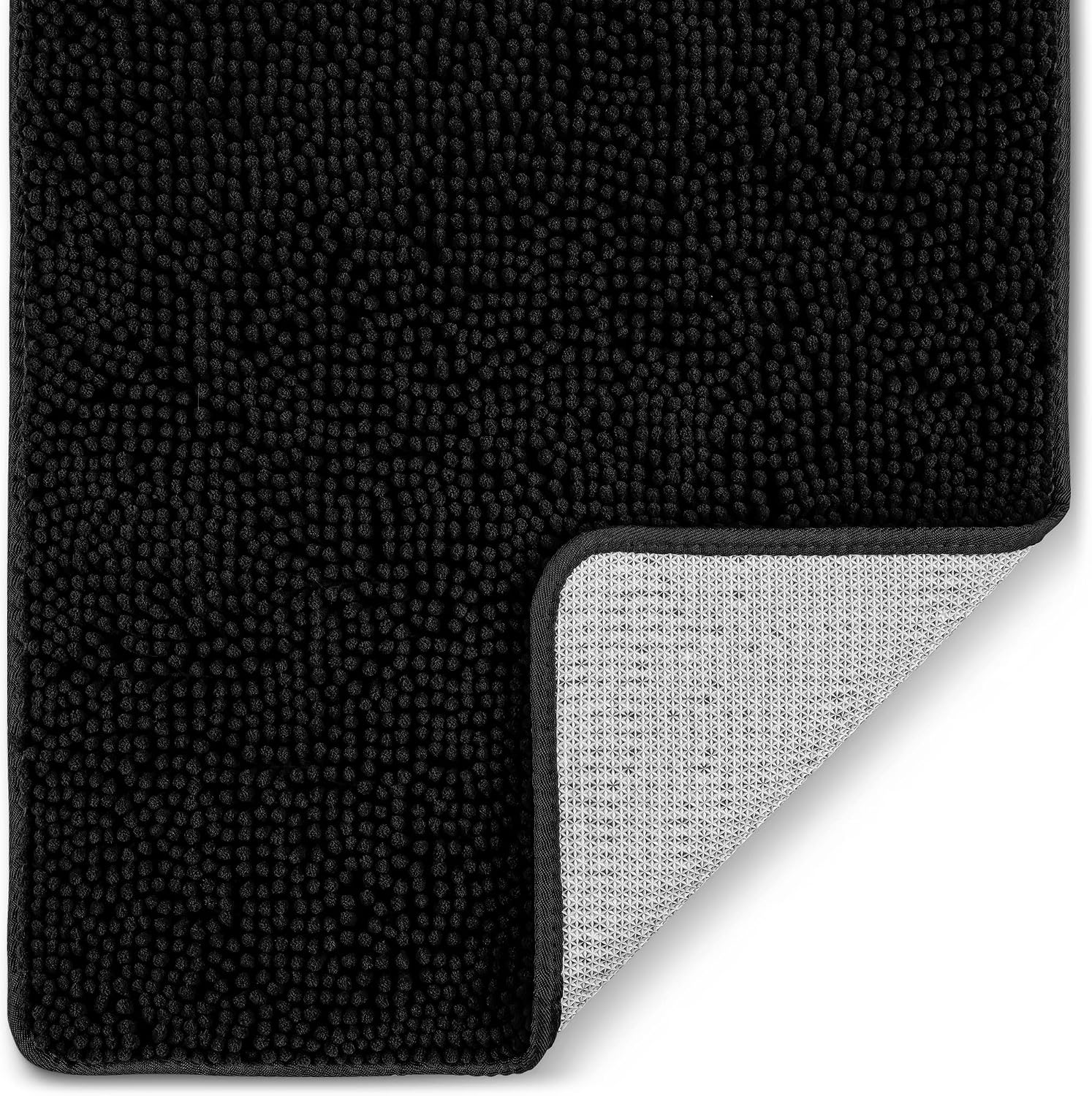 Zulay Kitchen Soft Shaggy Bath Rug 30 x 20 Non Slip Absorbent Bathroom Mat