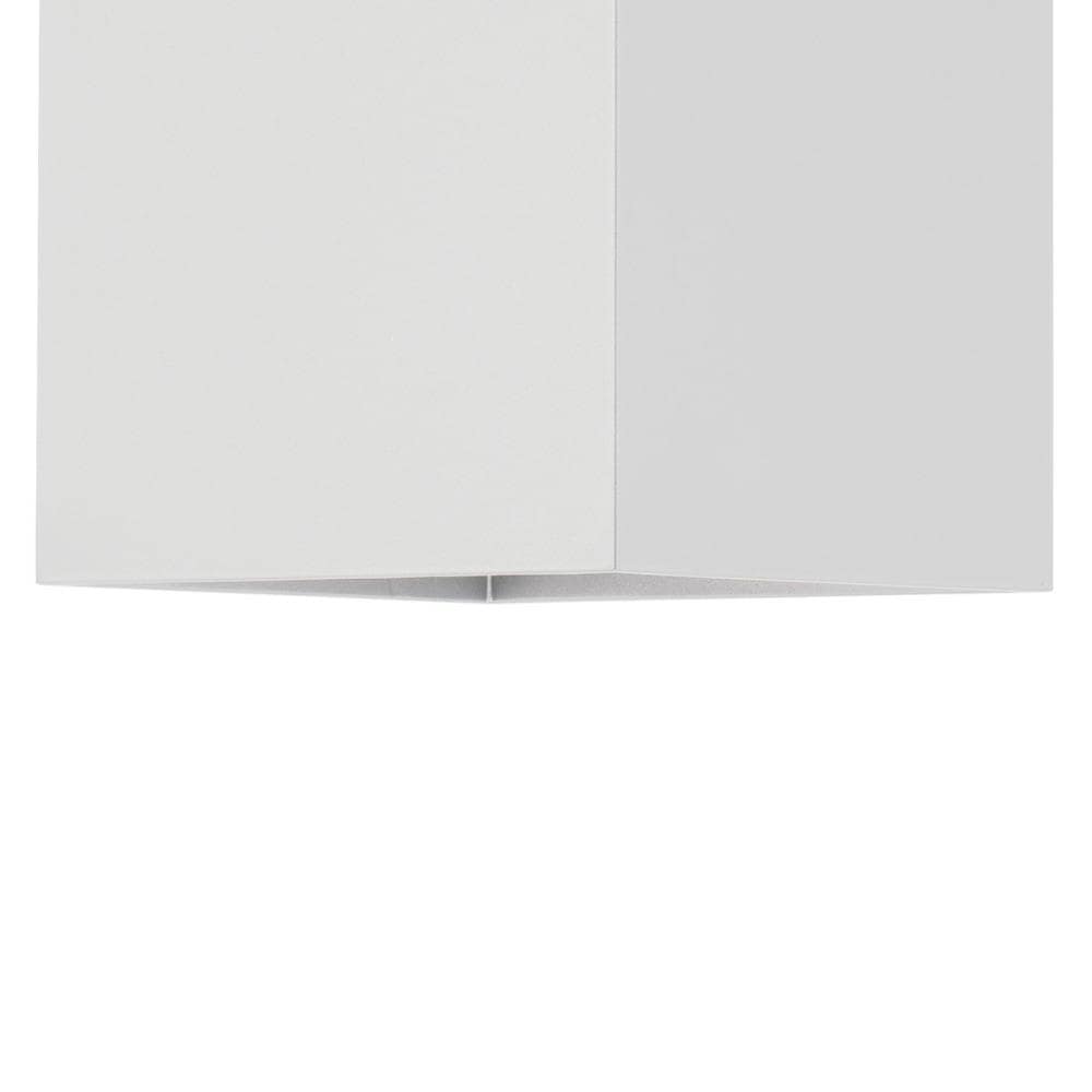 White Aluminum 18" Outdoor Square Wall Light
