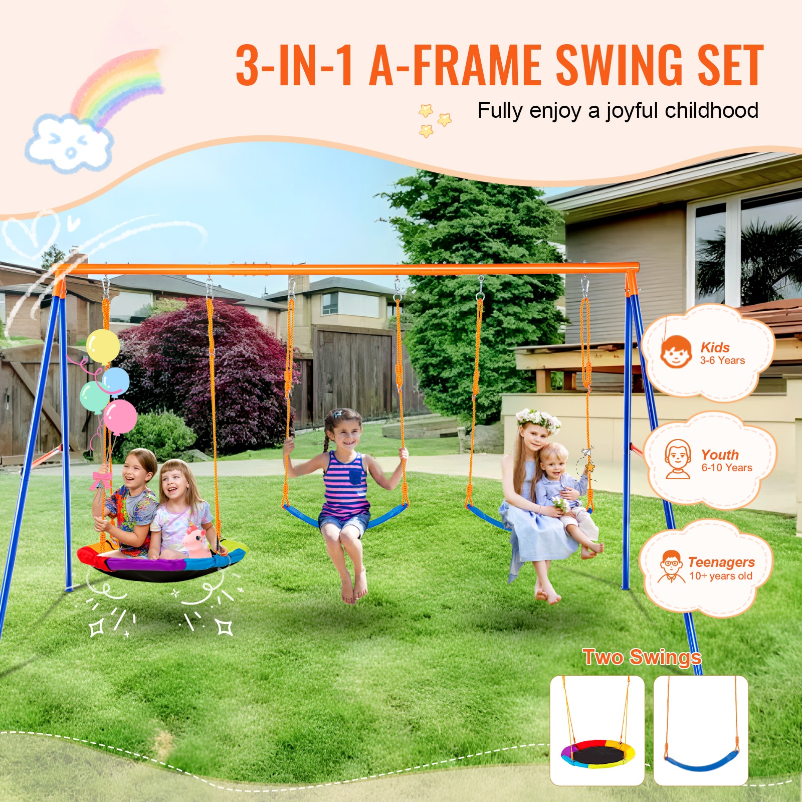 SVOPES SVOPESAXQQTZ307623V0 Playset-Swings - View #3