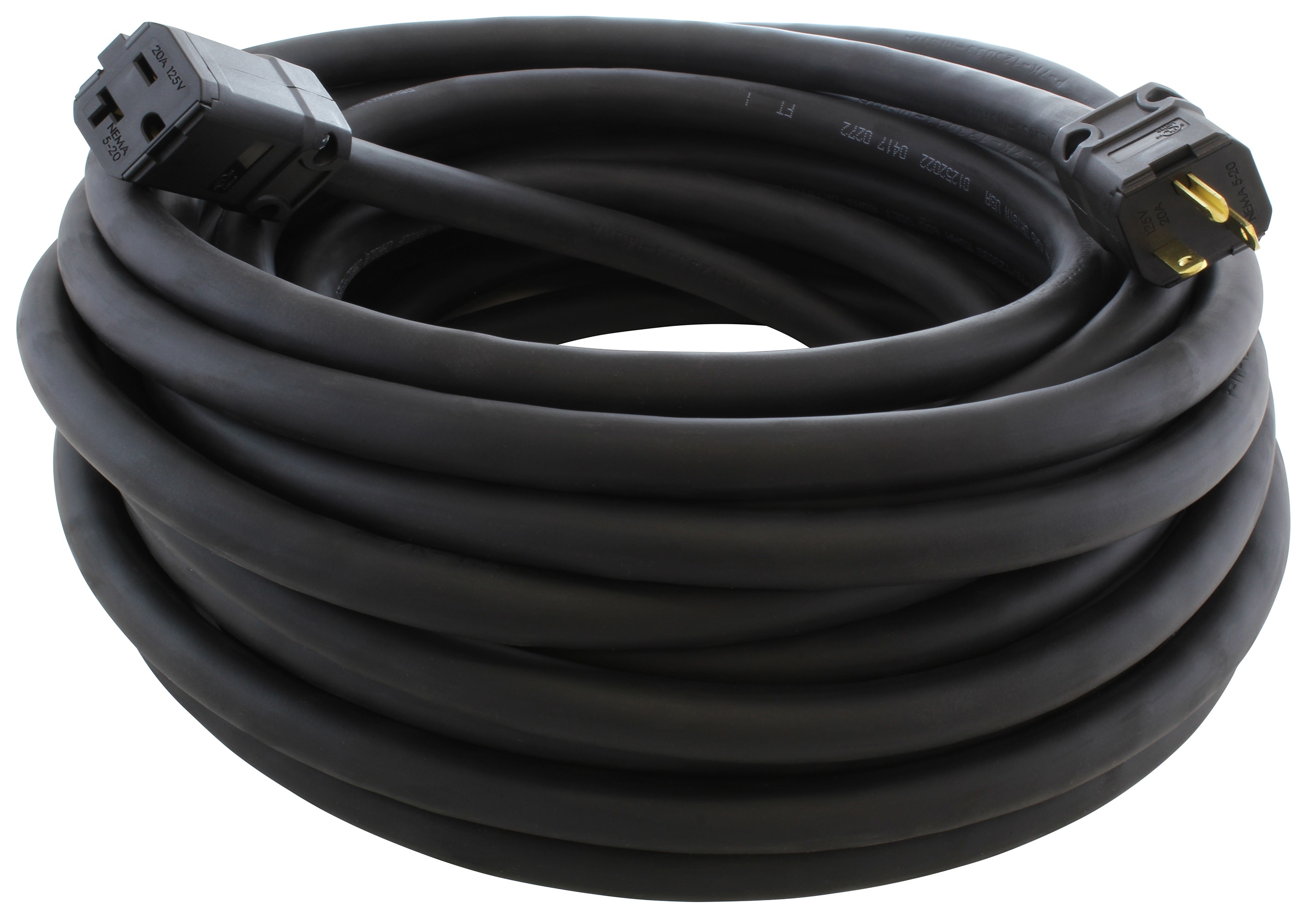 AC WORKS 20A NEMA 5-20 10-ft 10/3-Prong Indoor/Outdoor Soow Super Heavy  Duty General Extension Cord in the Extension Cords department at