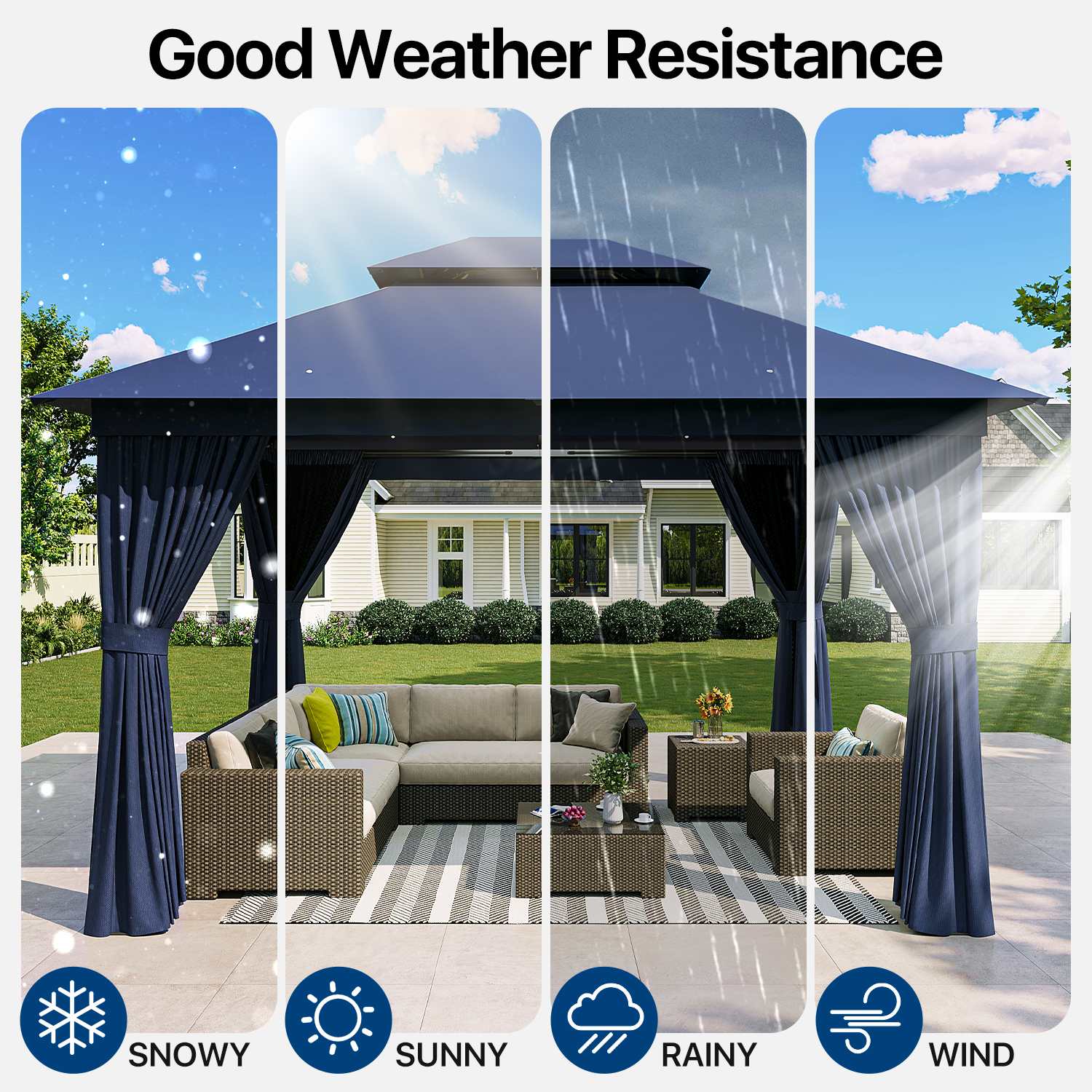 Sunmthink GBSM50U42 Wood-Resin-Gazebos - View #8