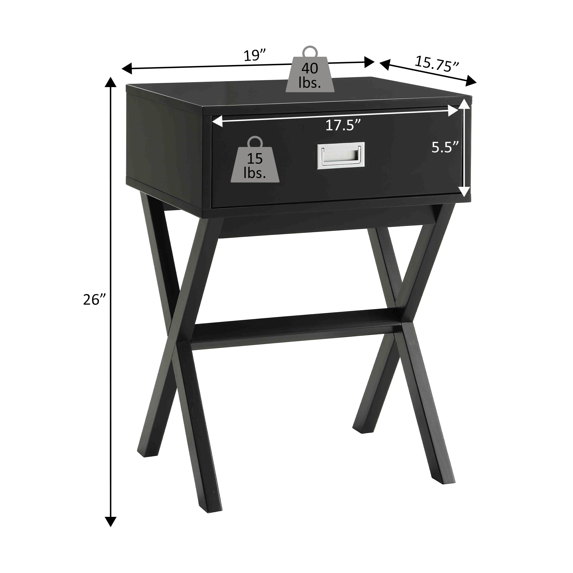 Convenience Concepts 203145W End-Tables - View #5