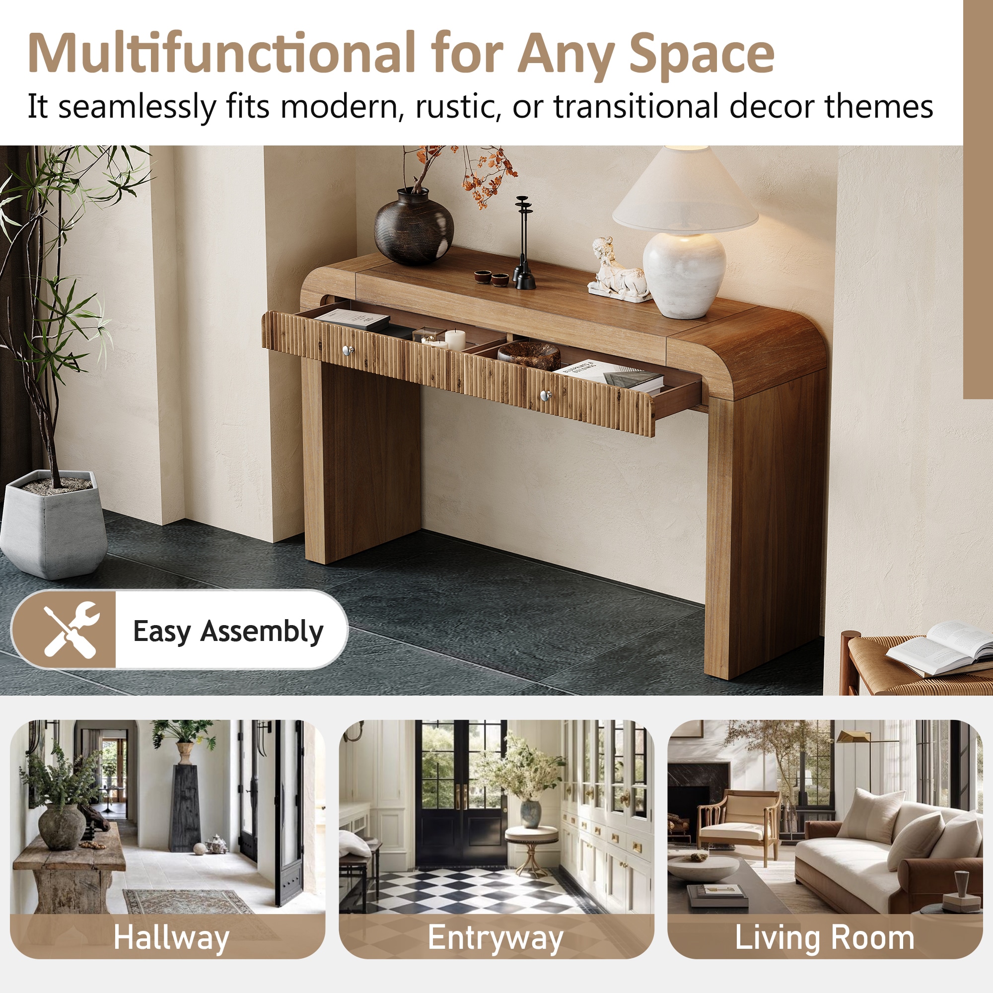 SINOFURN SYA330212YL Console-Sofa-Tables - View #15