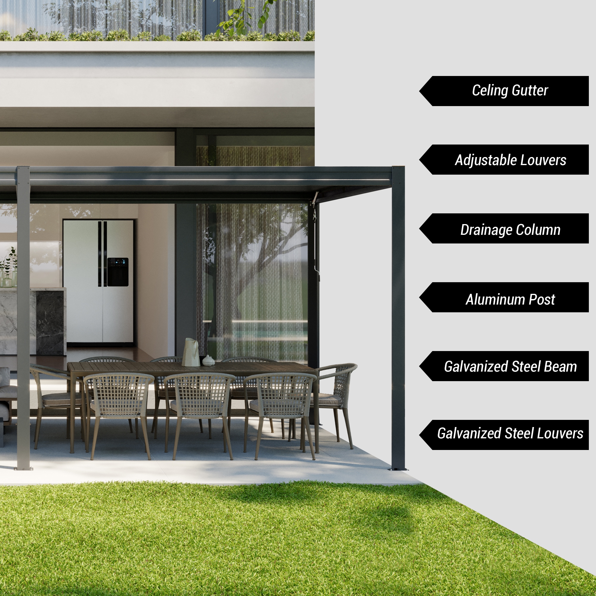 Mondawe MD-LGMF1632-G Pergolas-2 - View #9