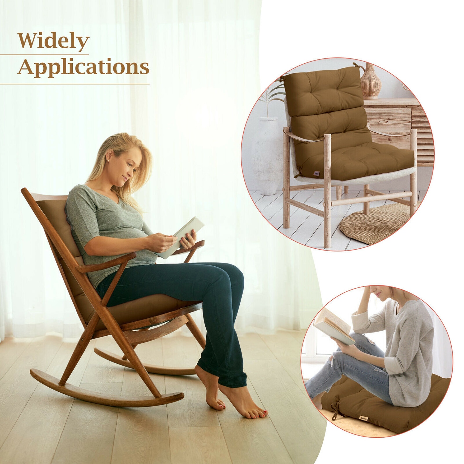 WELLFOR OUG67216CF Patio-Furniture-Cushions - View #9