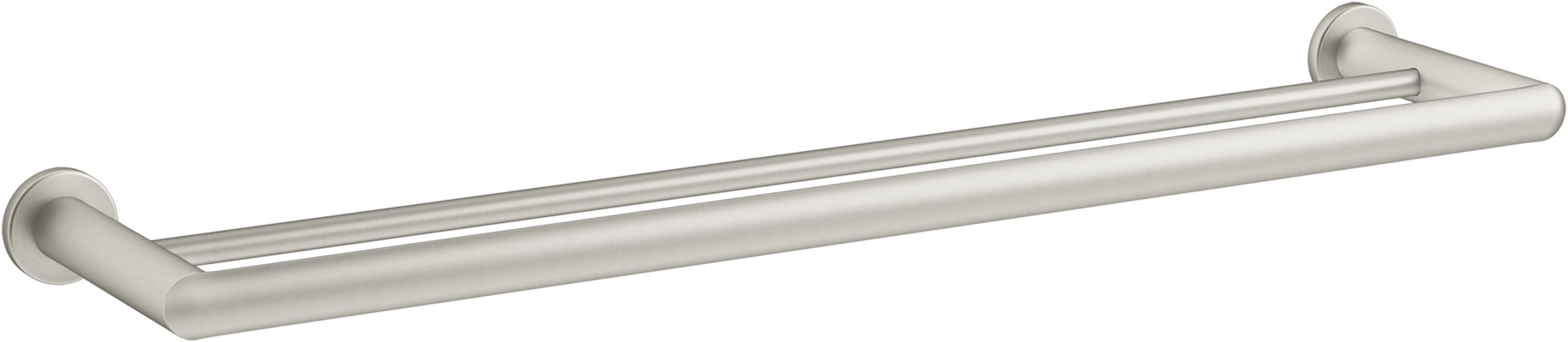 KOHLER K-97890-BN Kumin 24-in Vibrant Brushed Nickel Wall mount Double Towel Bar