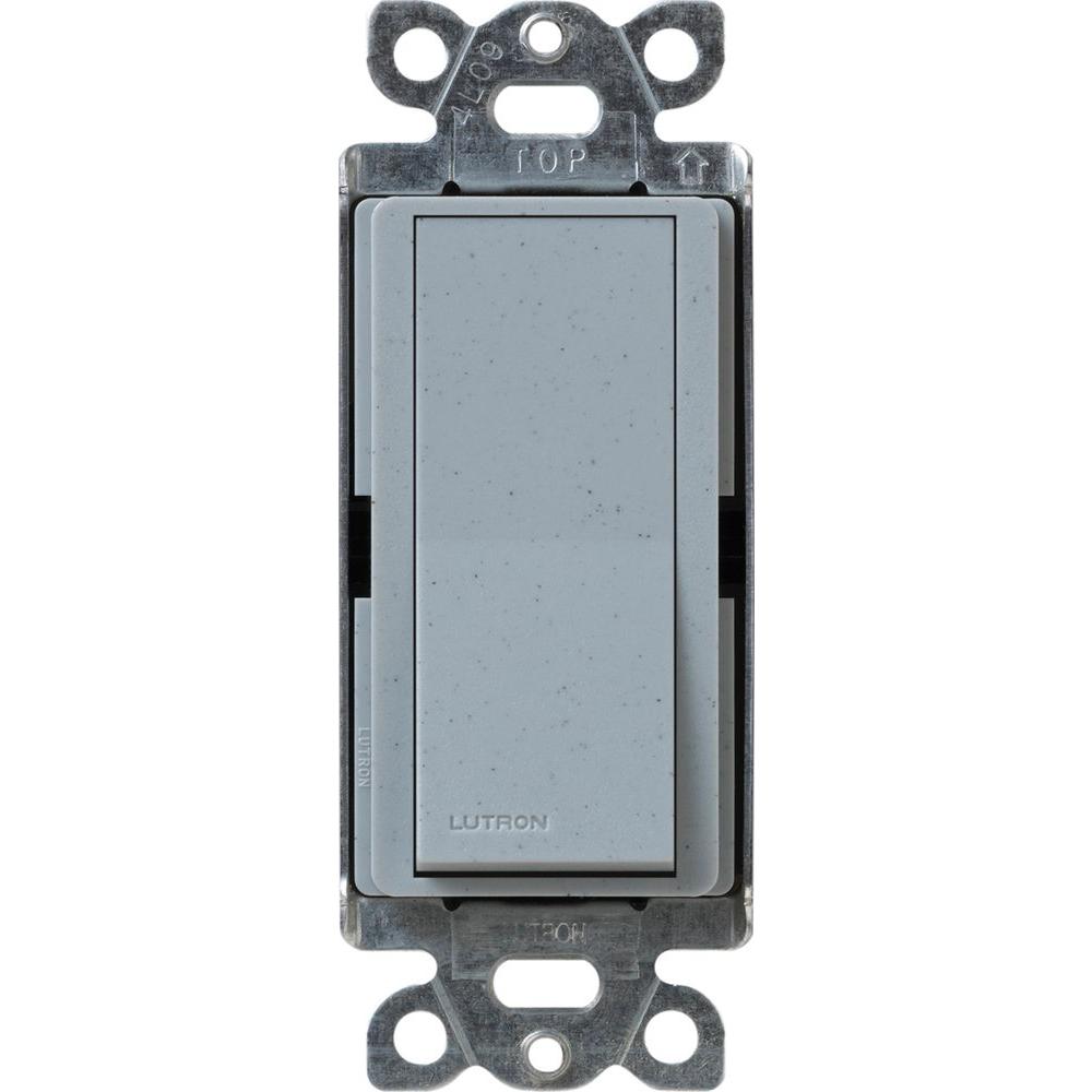 Lutron SC-1PS-BG Claro 15-Amp Single-Pole Rocker Light Switch, Bluestone