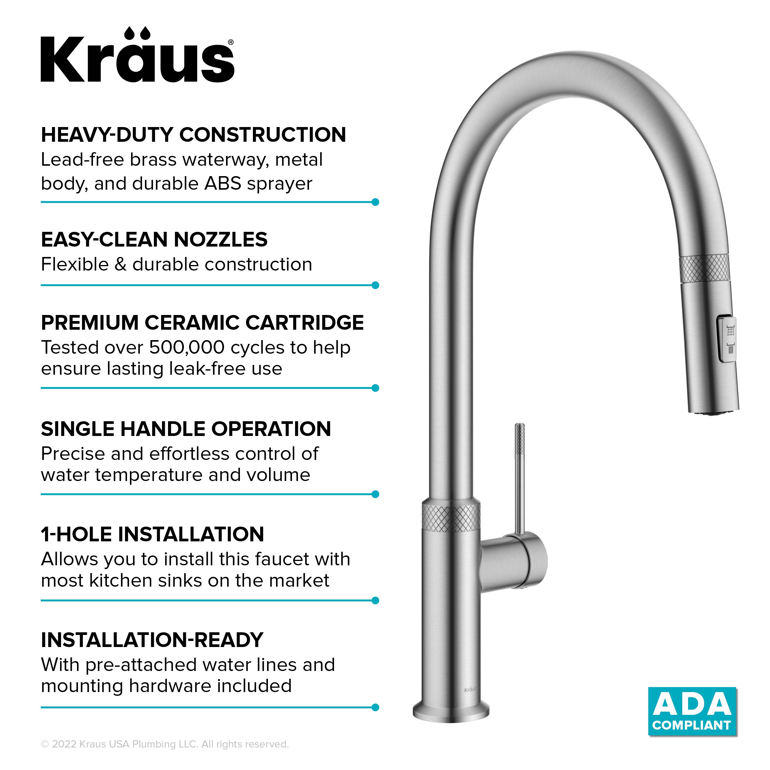 Kraus KPF-2654SFS Kitchen-Faucets - View #13