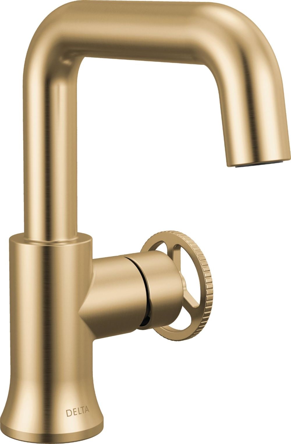 Delta 5547HAR-CZ-DST Trinsic Champagne Bronze Single hole 1-handle WaterSense High-arc Commercial/Residential Handle Bathroom Sink Faucet with Drain