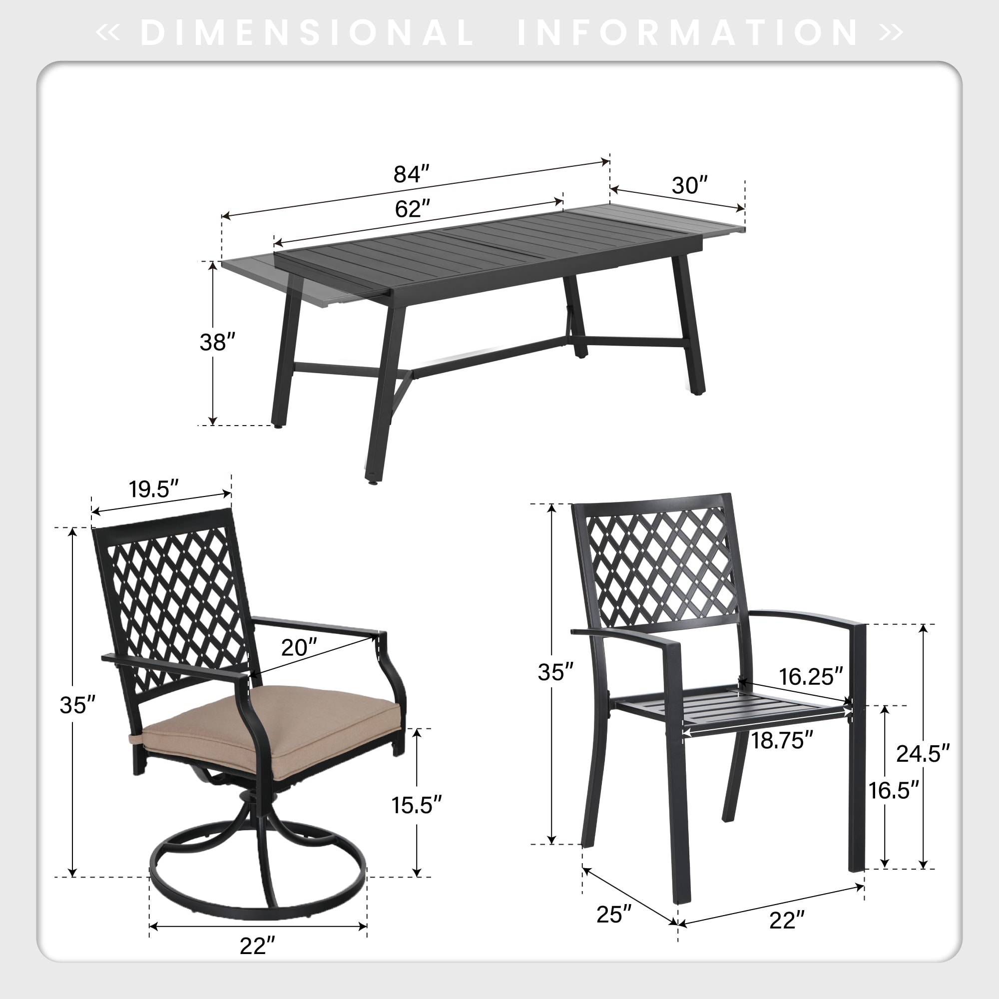 Sunshine Valley TC9-PV305-049-01-N Patio-Dining-Sets - View #11
