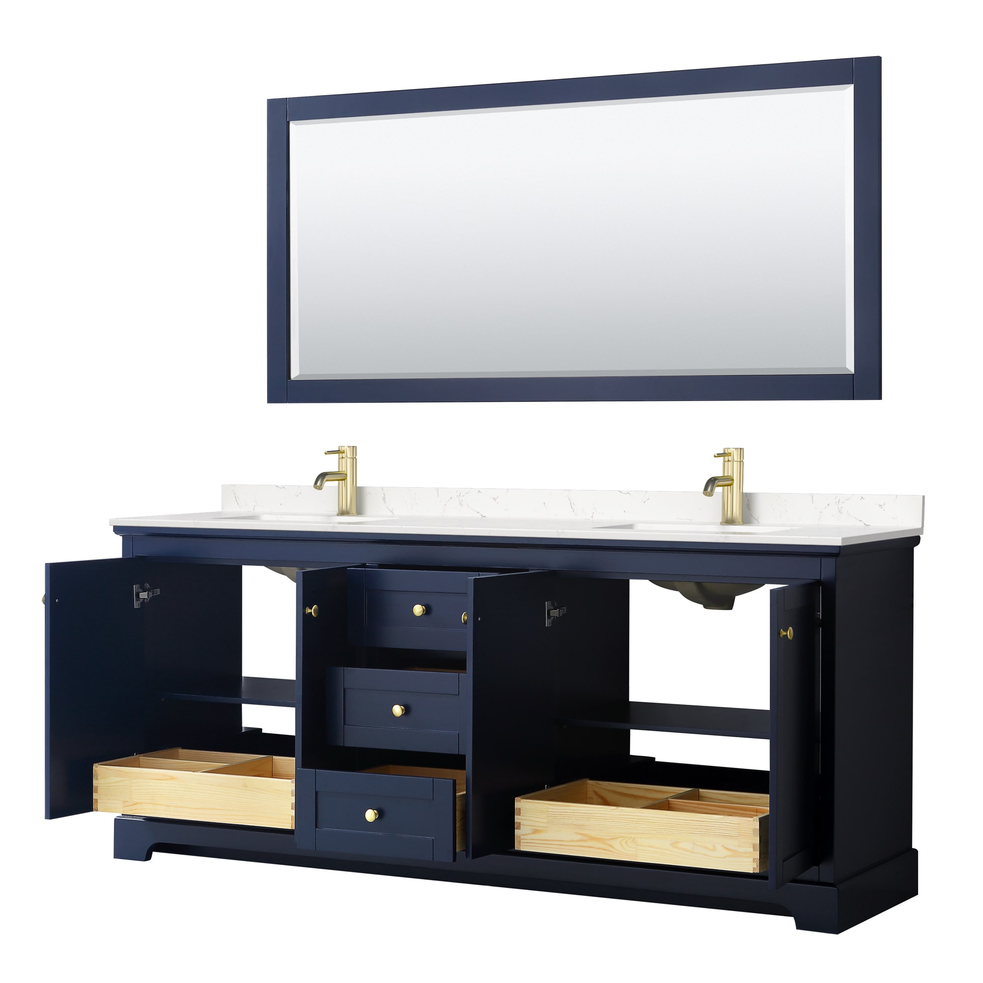 Wyndham Collection WCV232380DBLC2UNSMXX Bath-Vanity-Combo - View #3