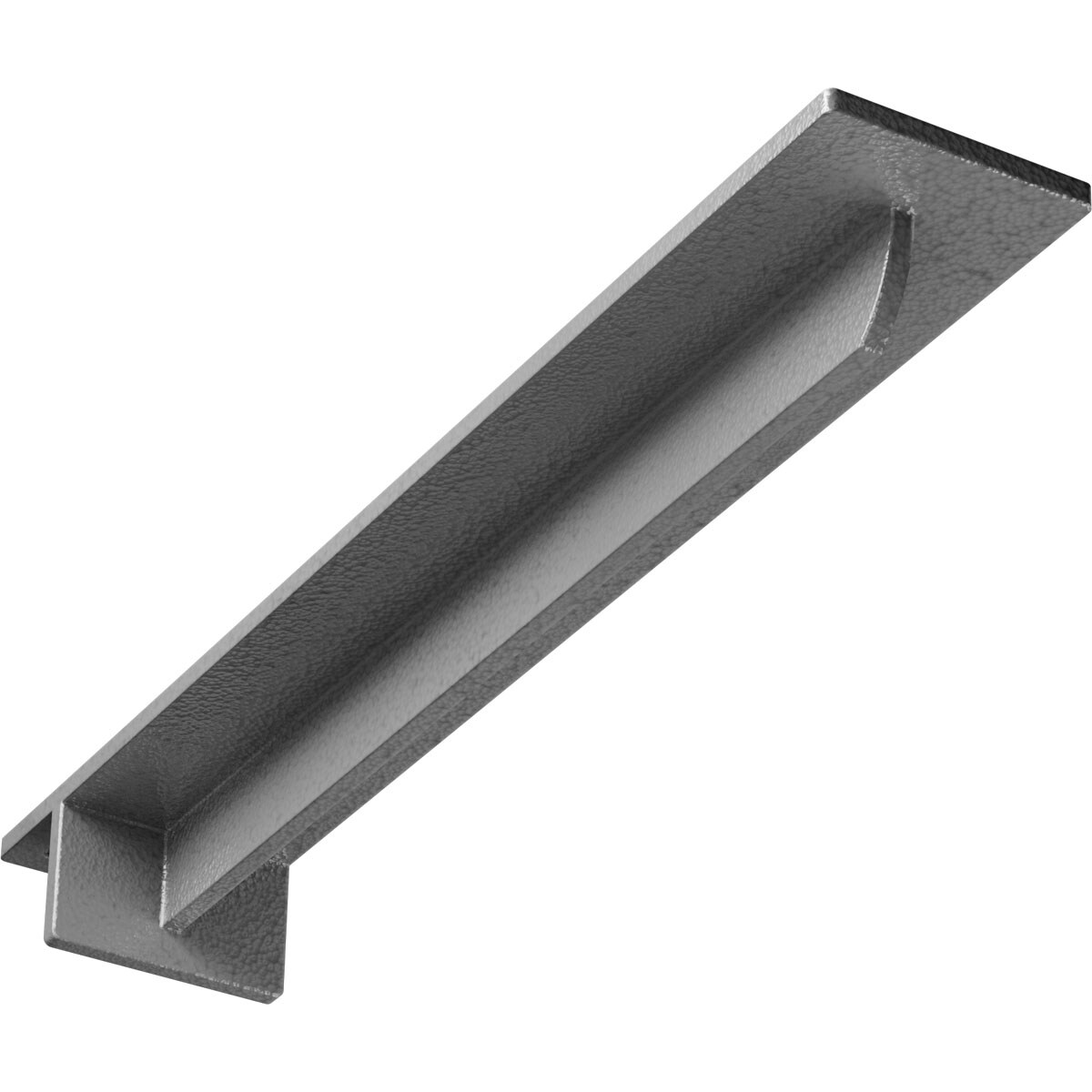 Ekena Millwork BKTM03X18X02HEHGY Heaton Hidden 18-in x 3-in x 2-in Gray Steel Countertop support bracket