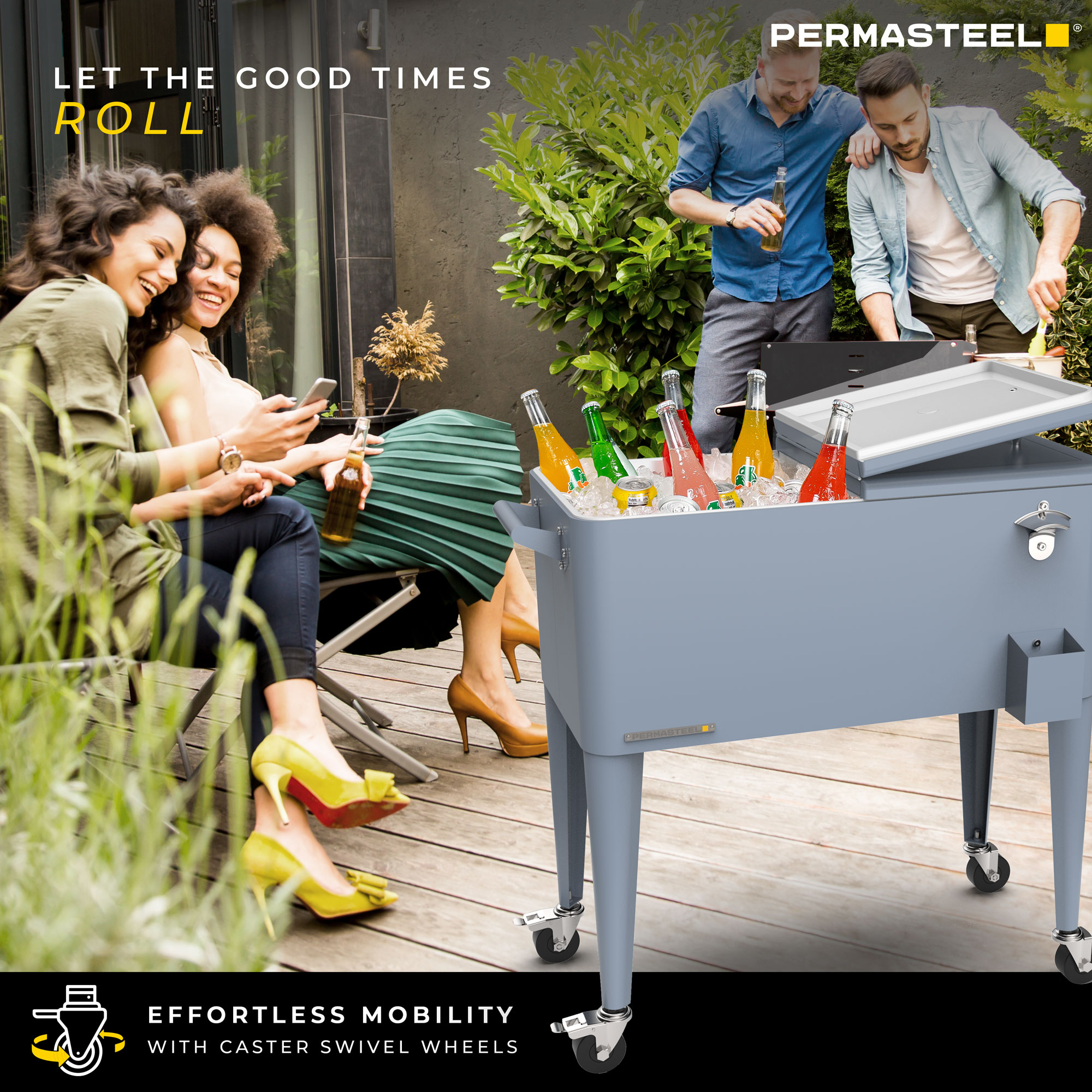 Permasteel PS-203 BLUE Beverage-Coolers - View #2