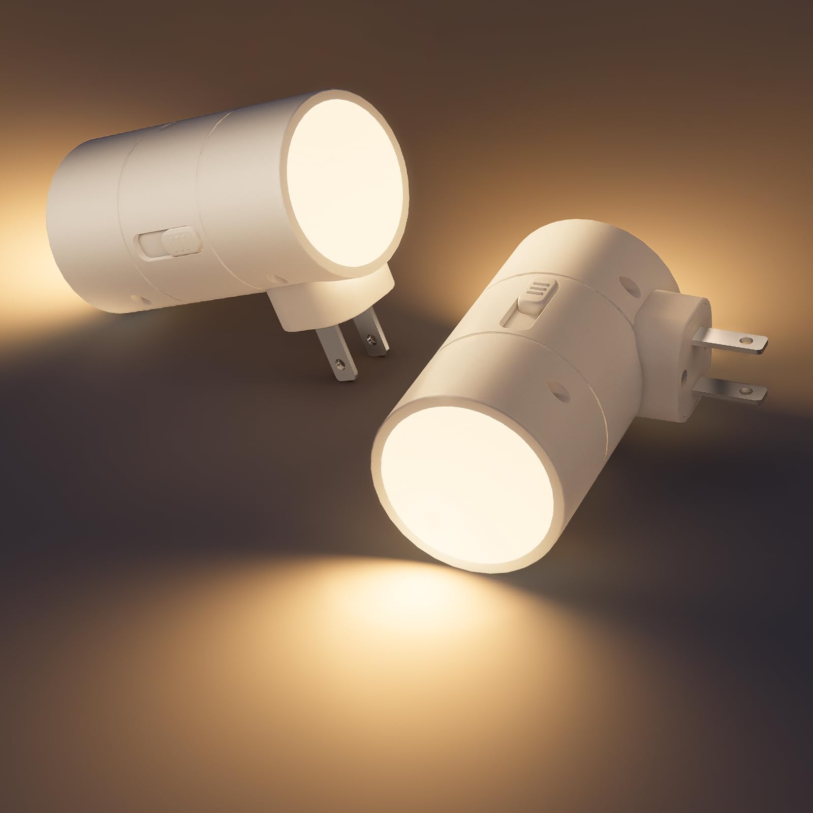 LAIFUCAM  Night Lights Plug into Wall Dimmable LED Nightlight with Dusk to Dawn Light Sensor 0 100LM Adjustable Brightness 3 Color Temperatures