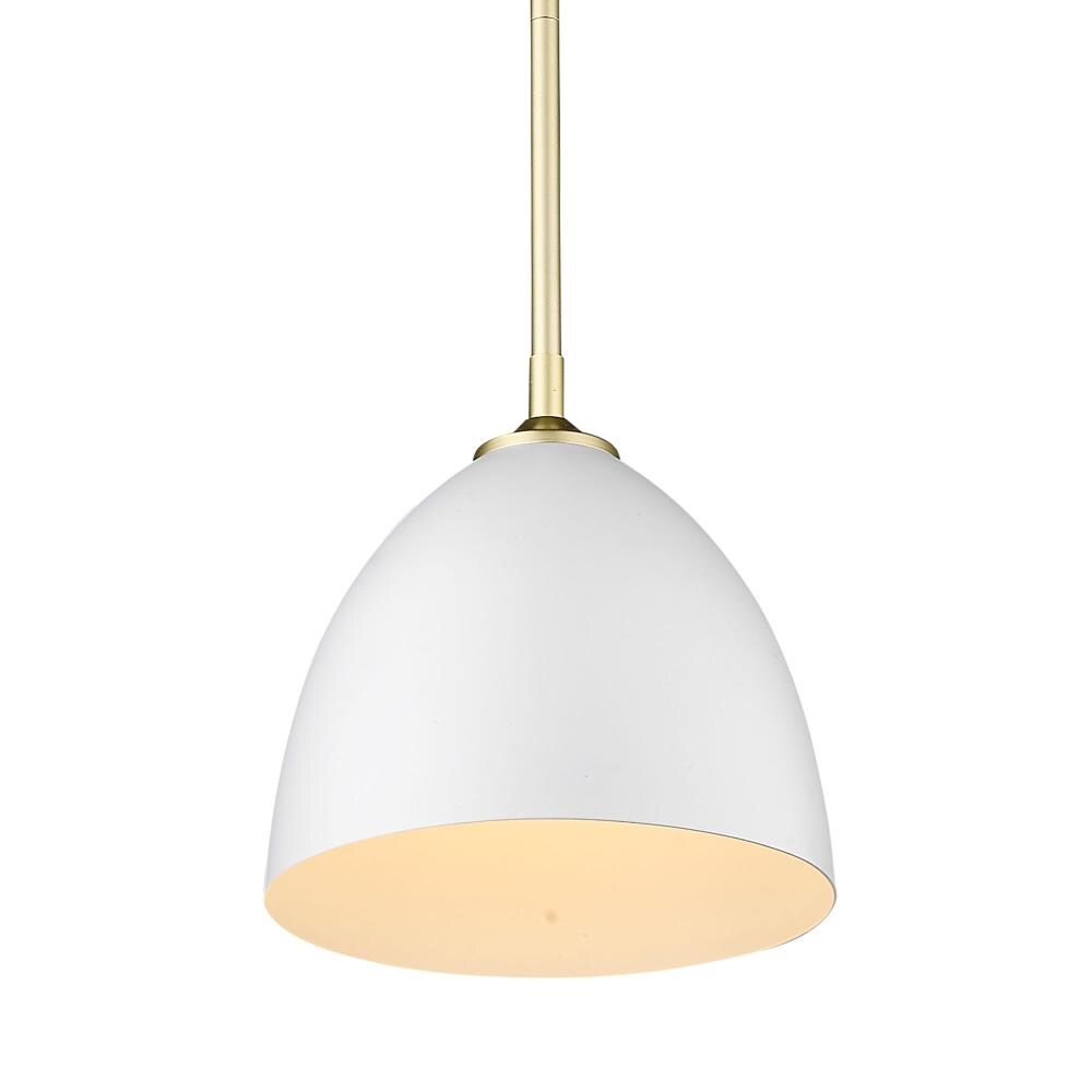 Golden Lighting Zoey Olympic Gold Modern/Contemporary Dome Mini Pendant ...