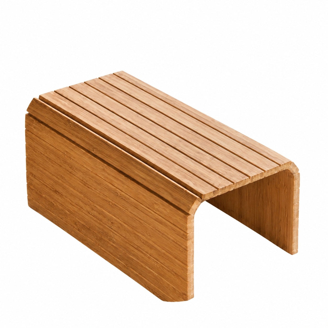 Aoibox  16 5 in L x 13 25 in W x 0 4 in H Natural Bamboo Foldable Rollable Sofa Arm Serving Tray