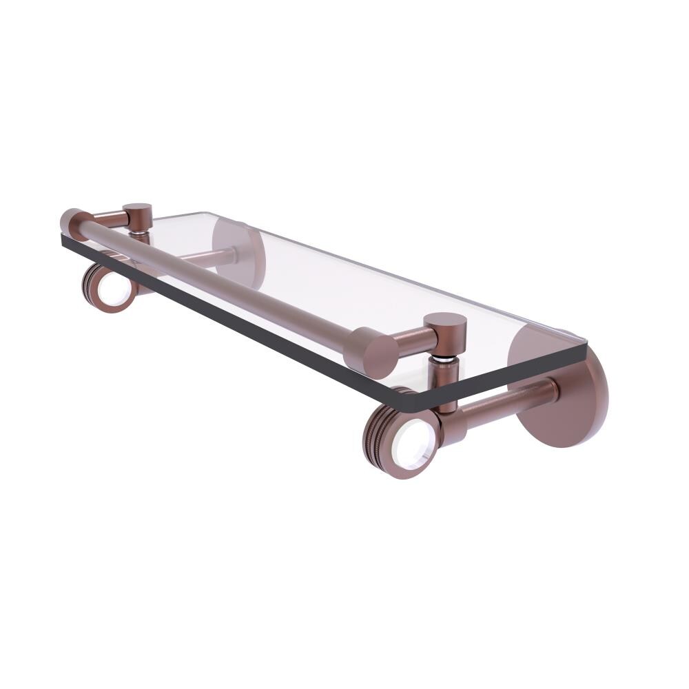 Allied Brass CV-1D-16-GAL-CA Clearview Antique Copper Wall mount Bathroom Shelf ( 16-in x 3.75-in x 5-in )