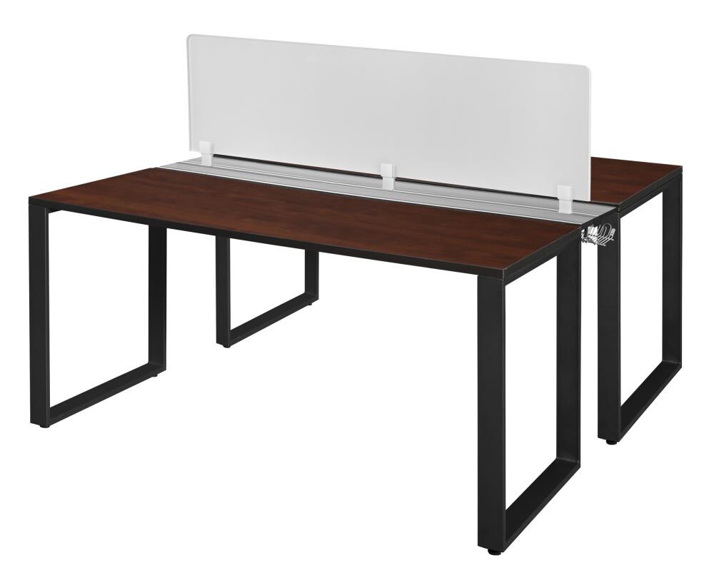 Regency STBSPD6024CHBK Structure 58-in Red Modern/Contemporary 2-person Desk