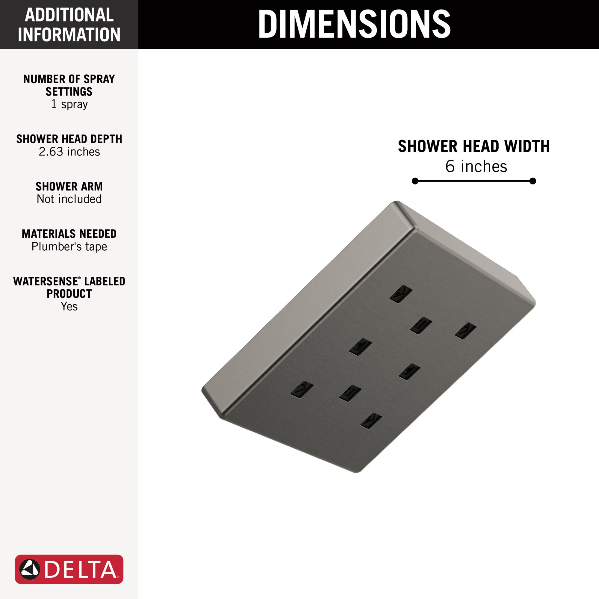 Delta 52171-KS-PR Fixed-Showerhead - View #2