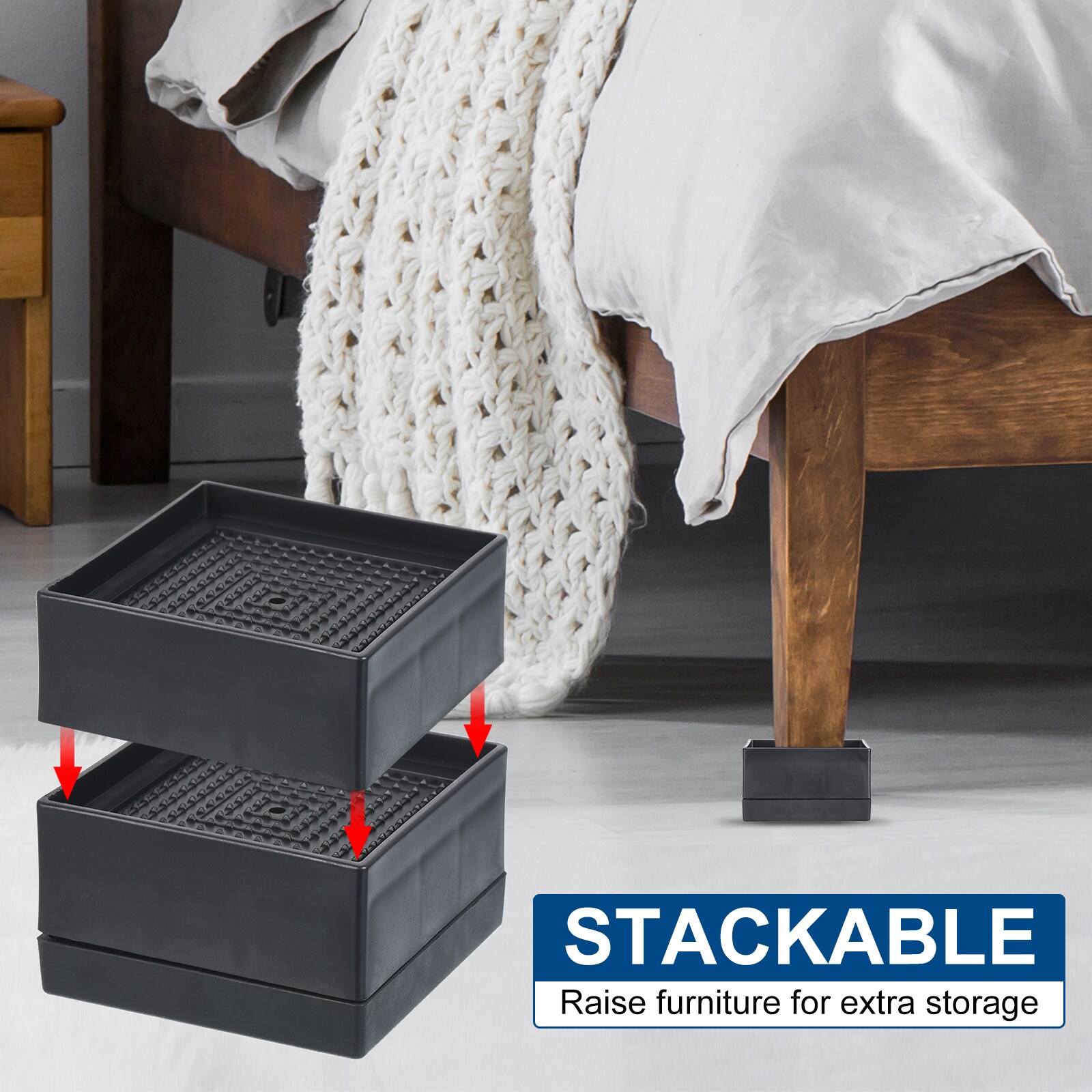Unique Bargains S25112601UX1270 Bed-Risers - View #5
