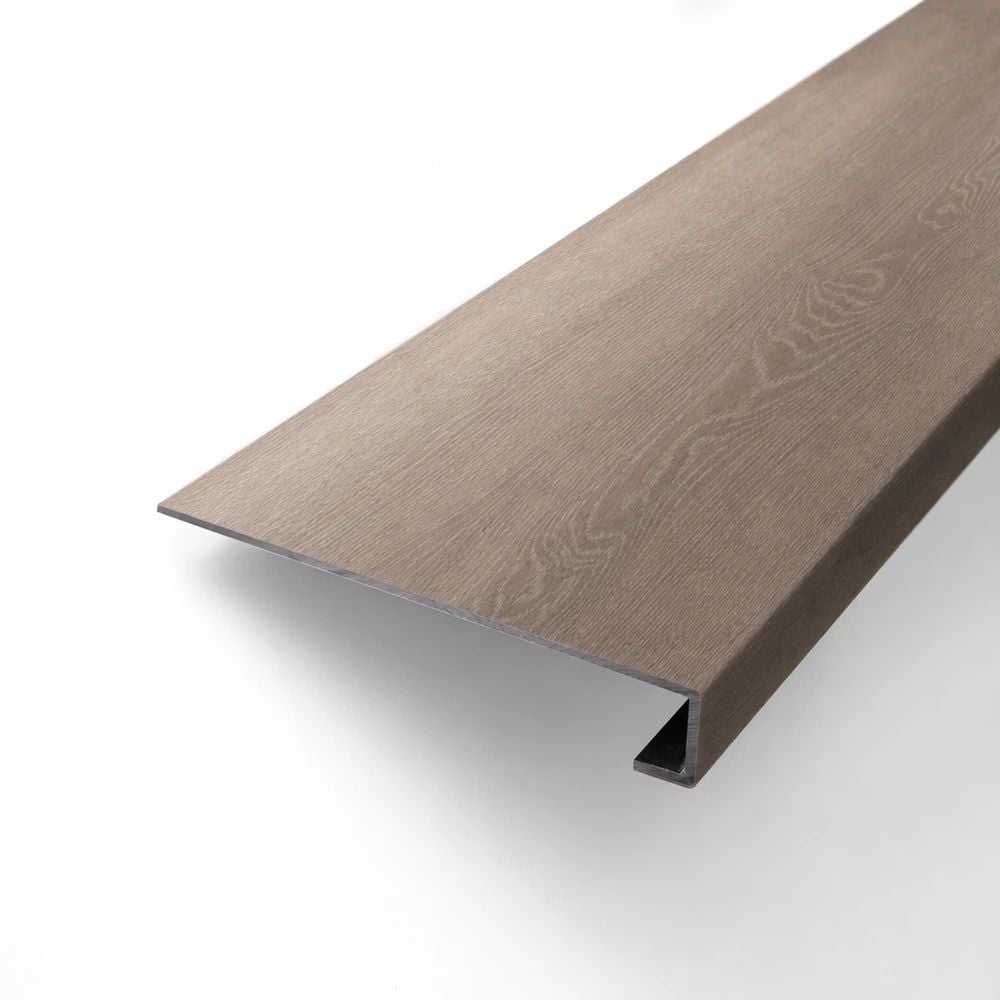 Flooret Flooret Modin LVP 48-in TrueStep Square Stair Tread - Elmstead, All-in-One Tread, Made from a Real Plank, Waterproof, Scratch-Resistant and Easy to Install, Seamless Finish for Stairs