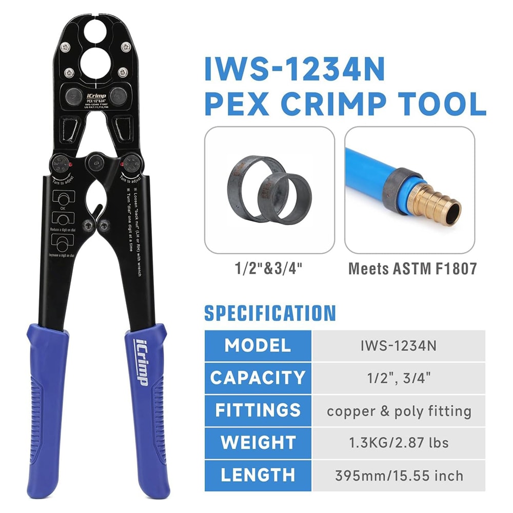 IWISS IWS-1234N Pex-Crimp-Fittings - View #2
