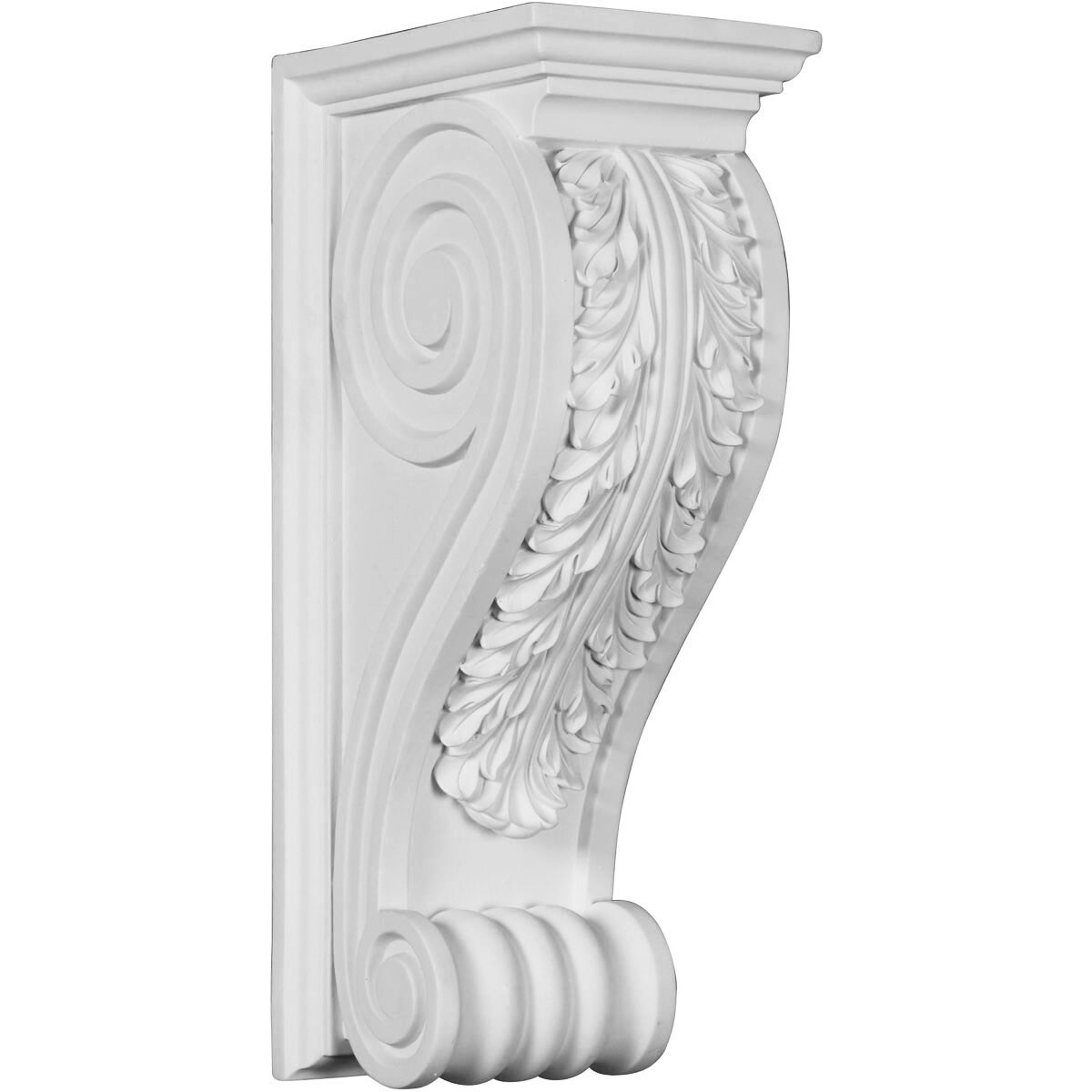 Ekena Millwork COR08X06X18PE 6-in x 6.0-in x 18-in Primed White Urethane Paintable Corbel