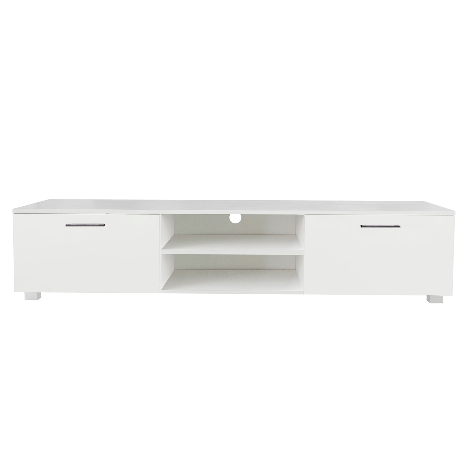 SINOFURN WF198284AAT Modern/Contemporary White Tv Stand (Accommodates TVs up to 70-in)