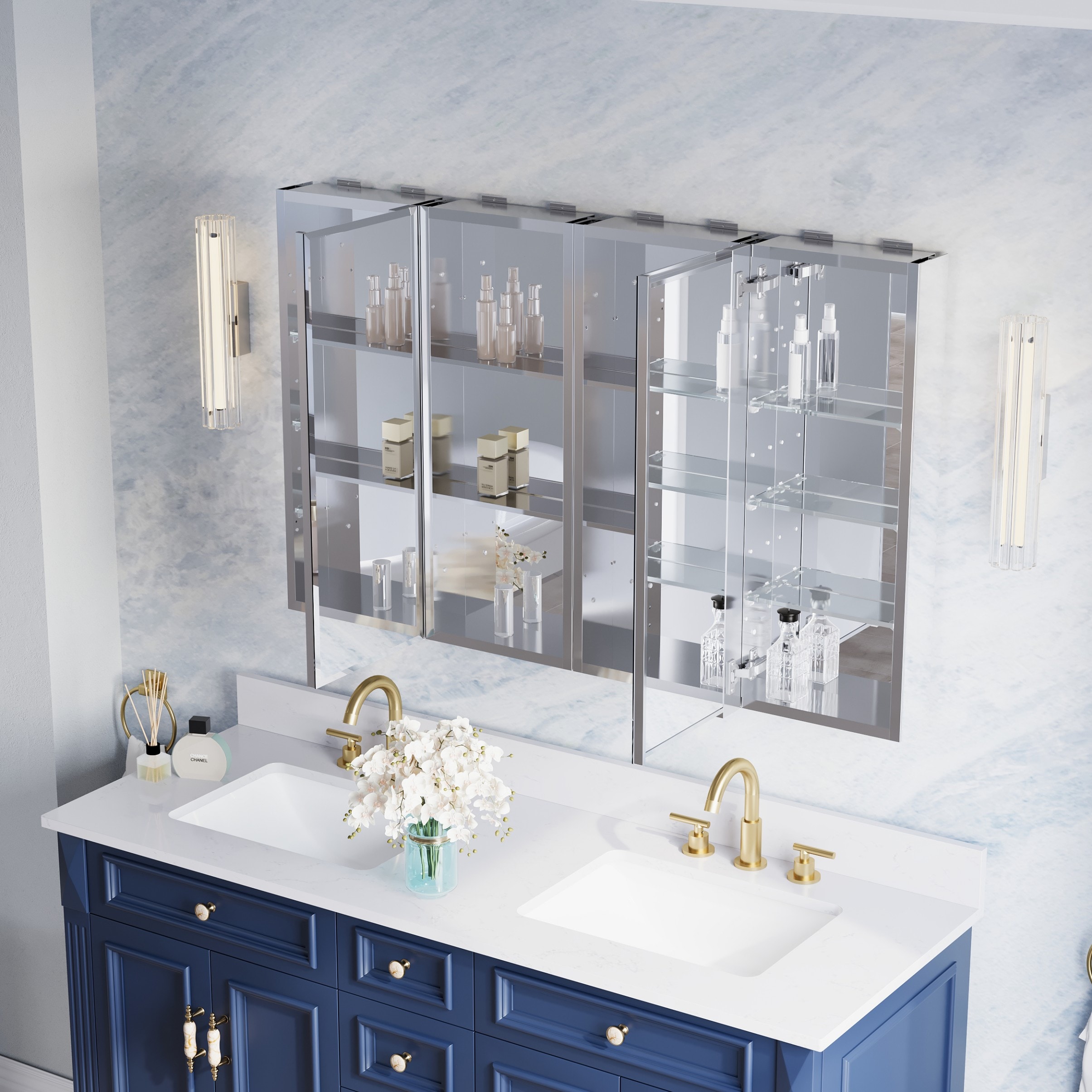 WELLFOR B12R30MC30MCB12L Bathroom-Wall-Cabinets - View #4