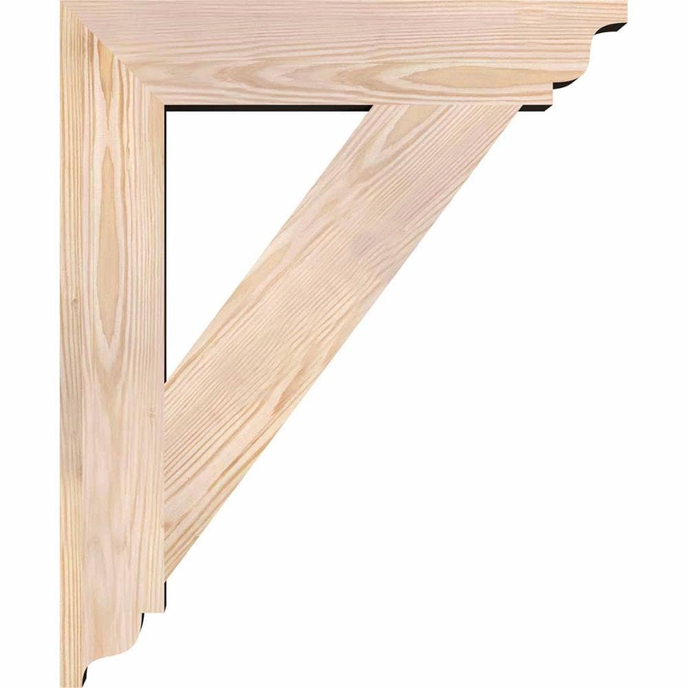 Ekena Millwork BKT04X20X24TRA01SDF Exterior-Brackets-Braces - View #3