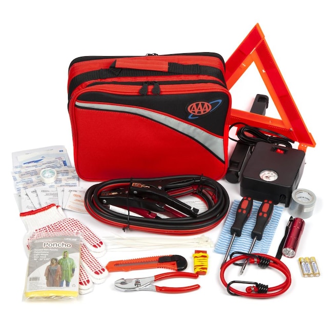 Lifeline First Aid AAA Excursion Road Kit- 76 Piece in the Roadside  Emergency Kits department at