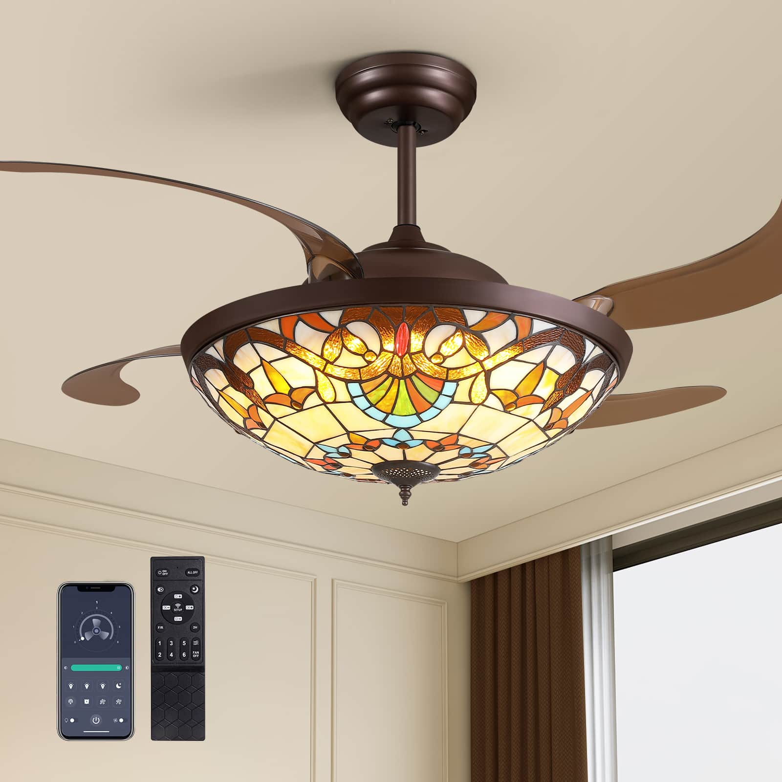 Liwidu LOWS8366-52CF01 Ceiling-Fans - View #2