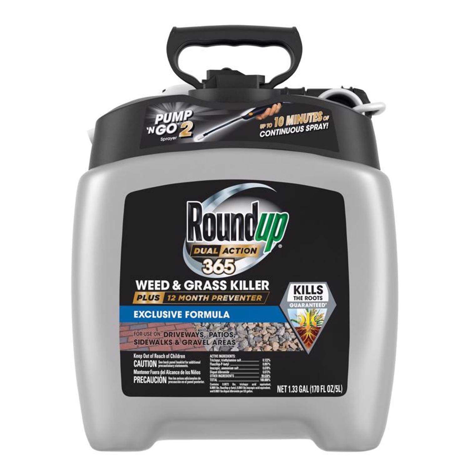 Roundup -  Pump 'N Go 2 Weed and Grass Killer + Preventer RTU Liquid 1.33 gal