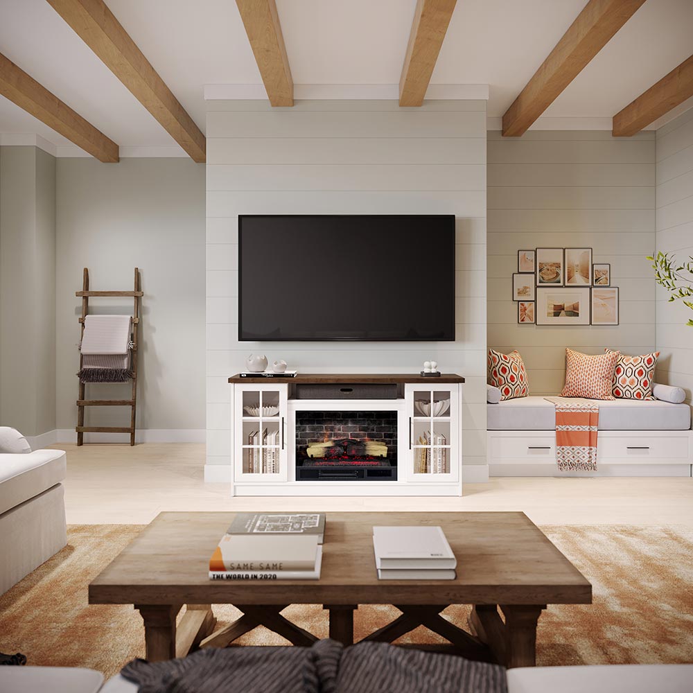 Country Living CL-7217-M-WHT-26 Electric-Fireplaces - View #4