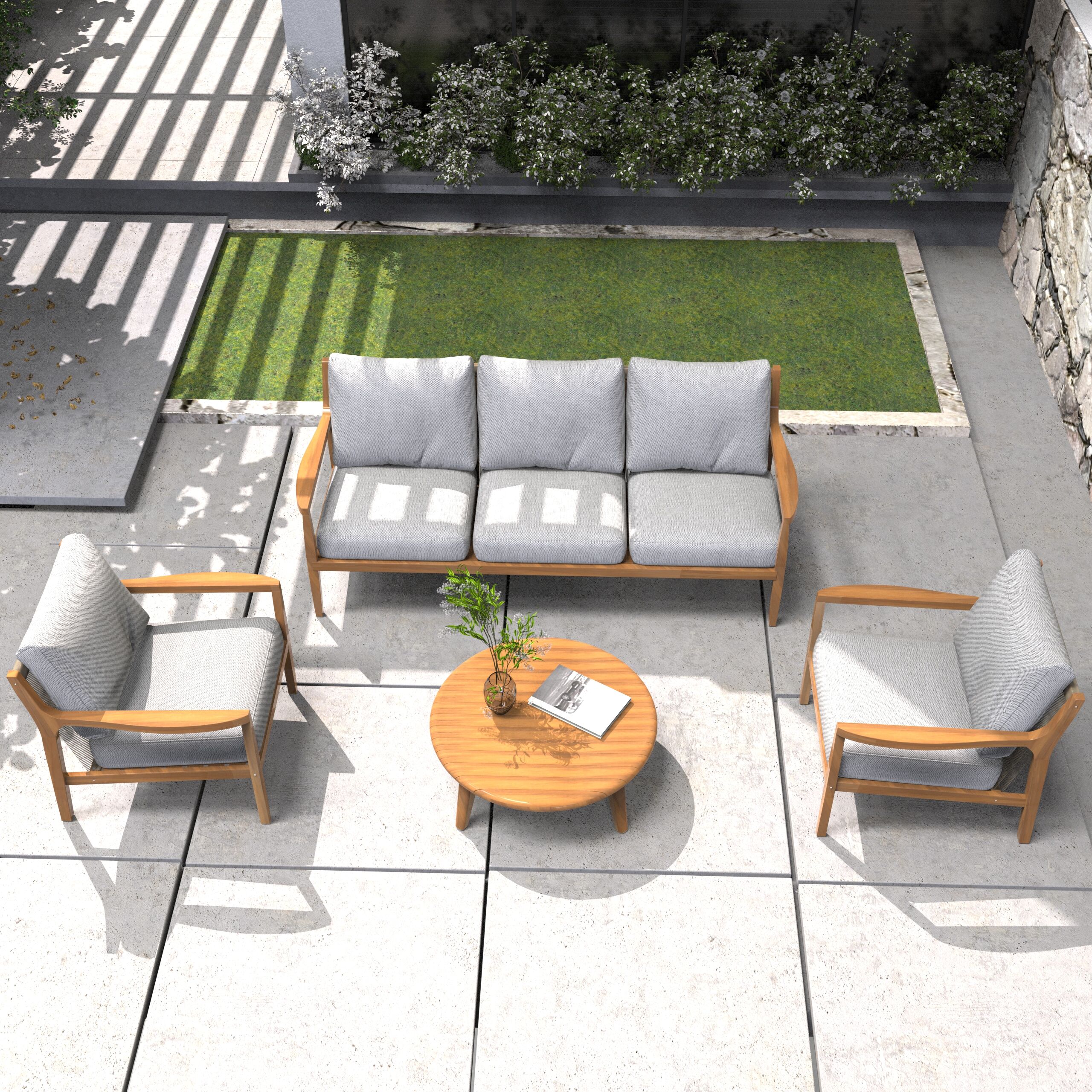 Direct Wicker DWS-2513-SC3SCTA Patio-Conversation-Sets - View #2