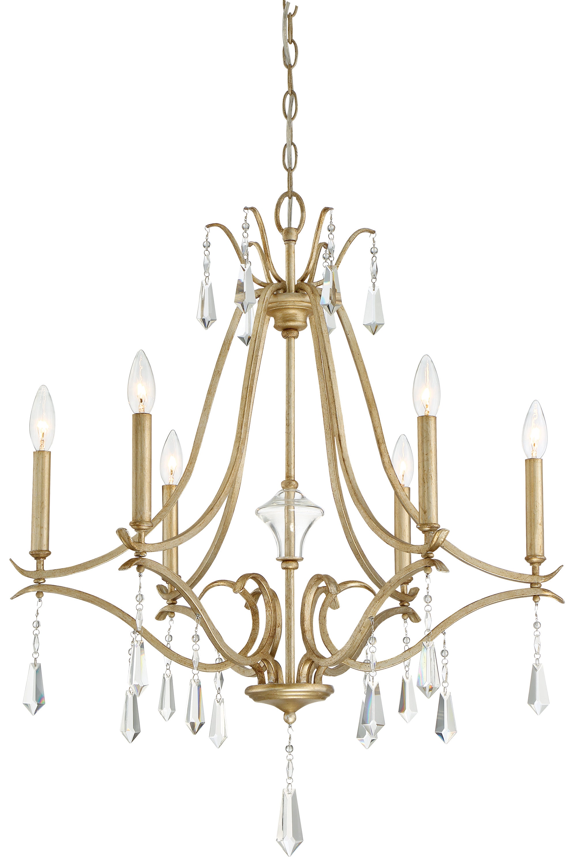 laurel crystal chandelier