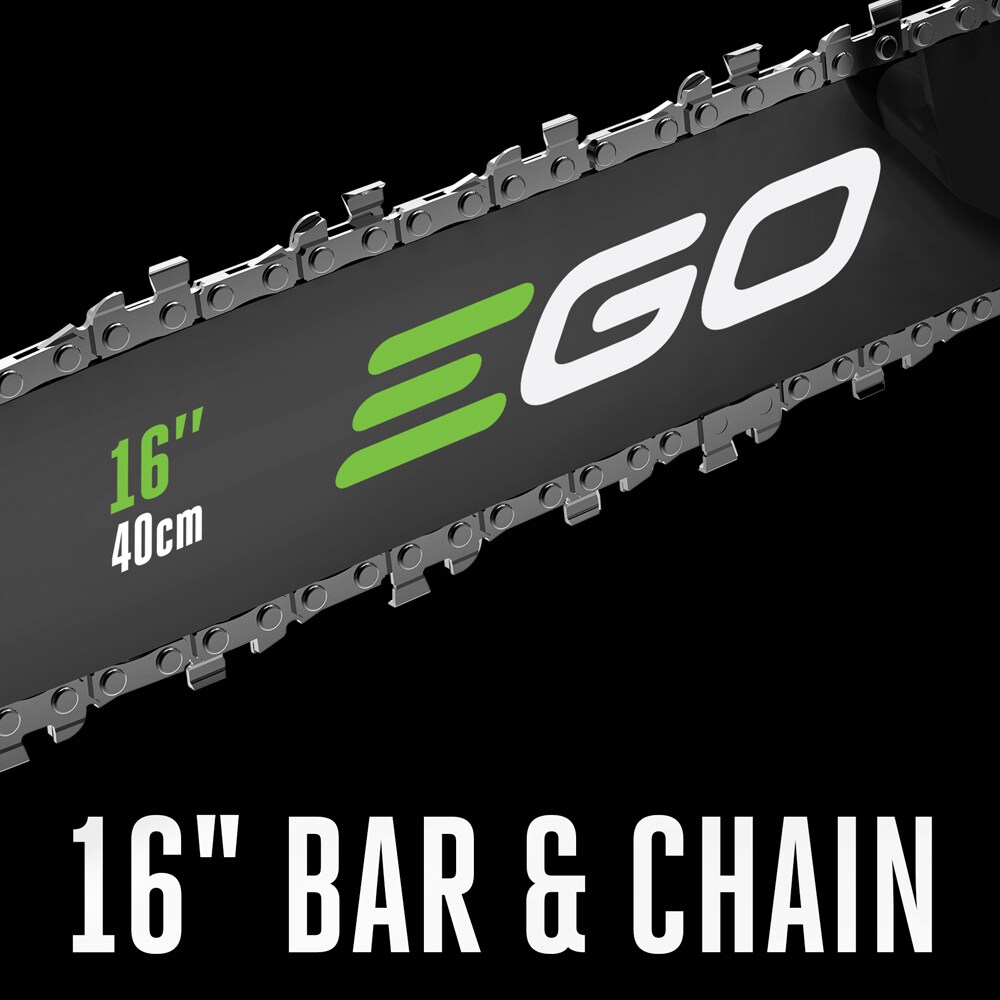 EGO POWER+ 56-volt 16-in Brushless Battery 5 Ah Chainsaw (Battery and Charger Included)