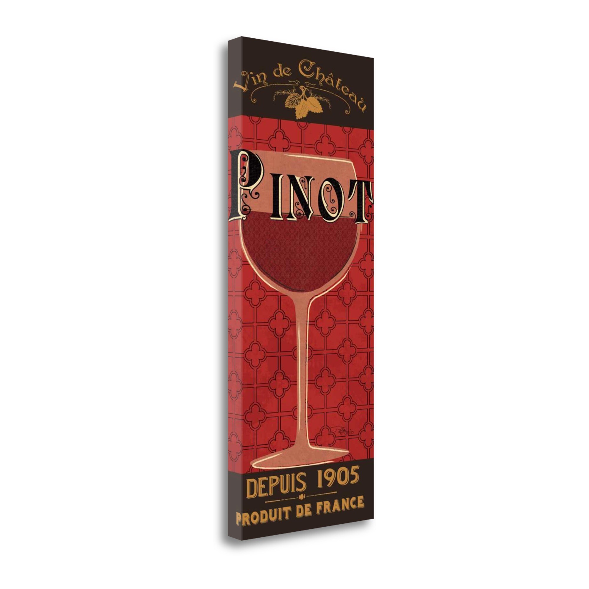 Tangletown Fine Art WA610878-1640C Red Label Iv Pela Studio 40-in H x 16-in W Kitchen Print on Canvas