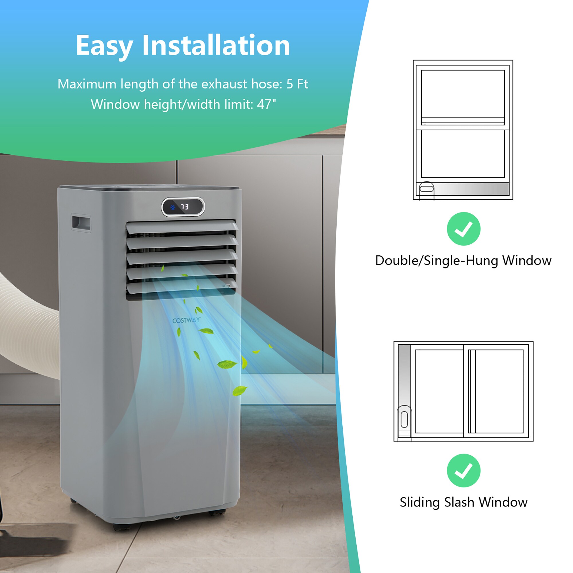 Costway LWS00207 Portable-Air-Conditioners - View #9