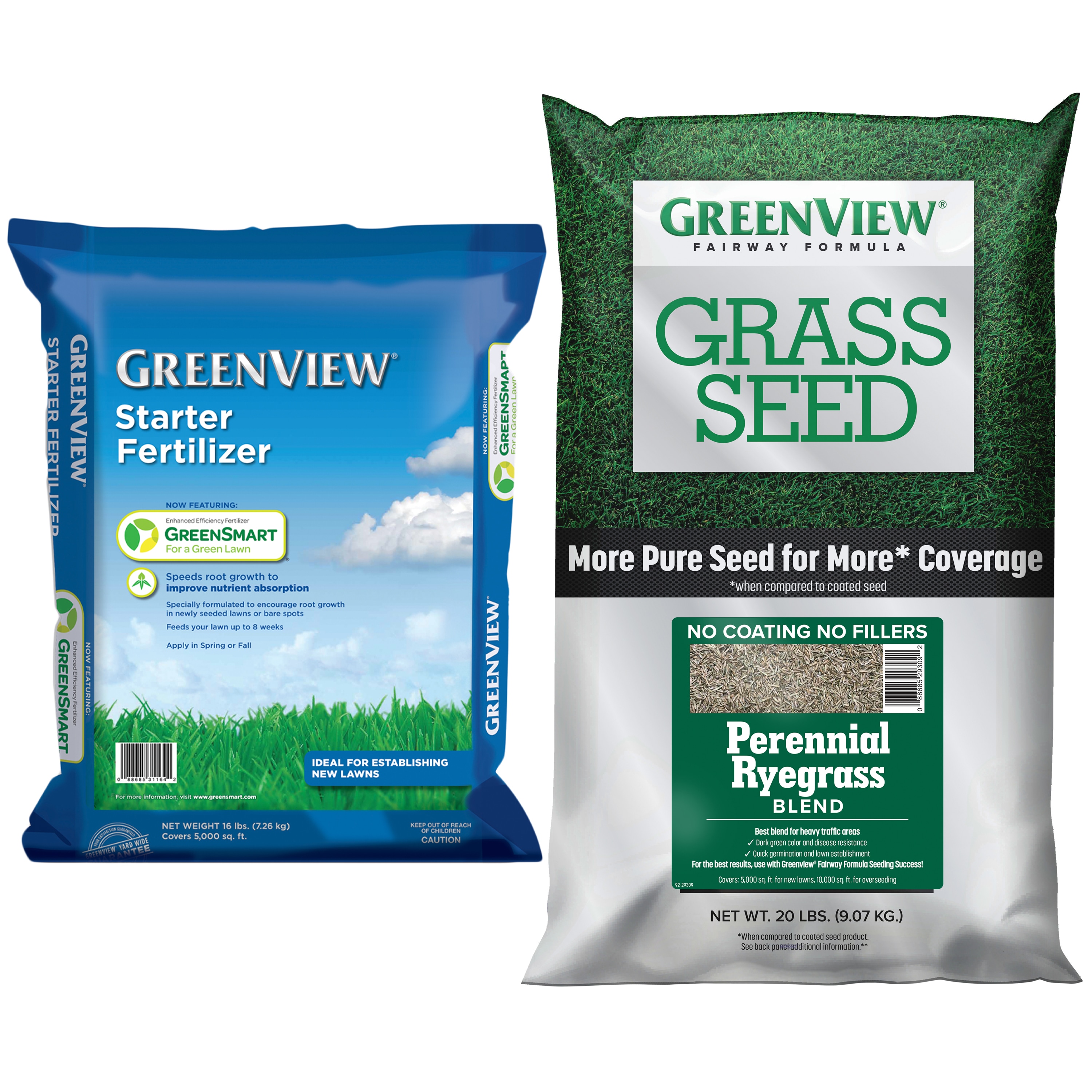 Shop Greenview Fairway Formula Perennial Ryegrass Seed with Starter ...