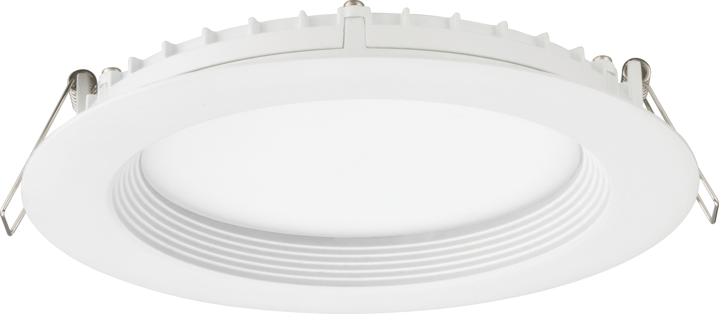 Juno Wafer Matte White 6-in 920-Lumen Switchable Round Dimmable