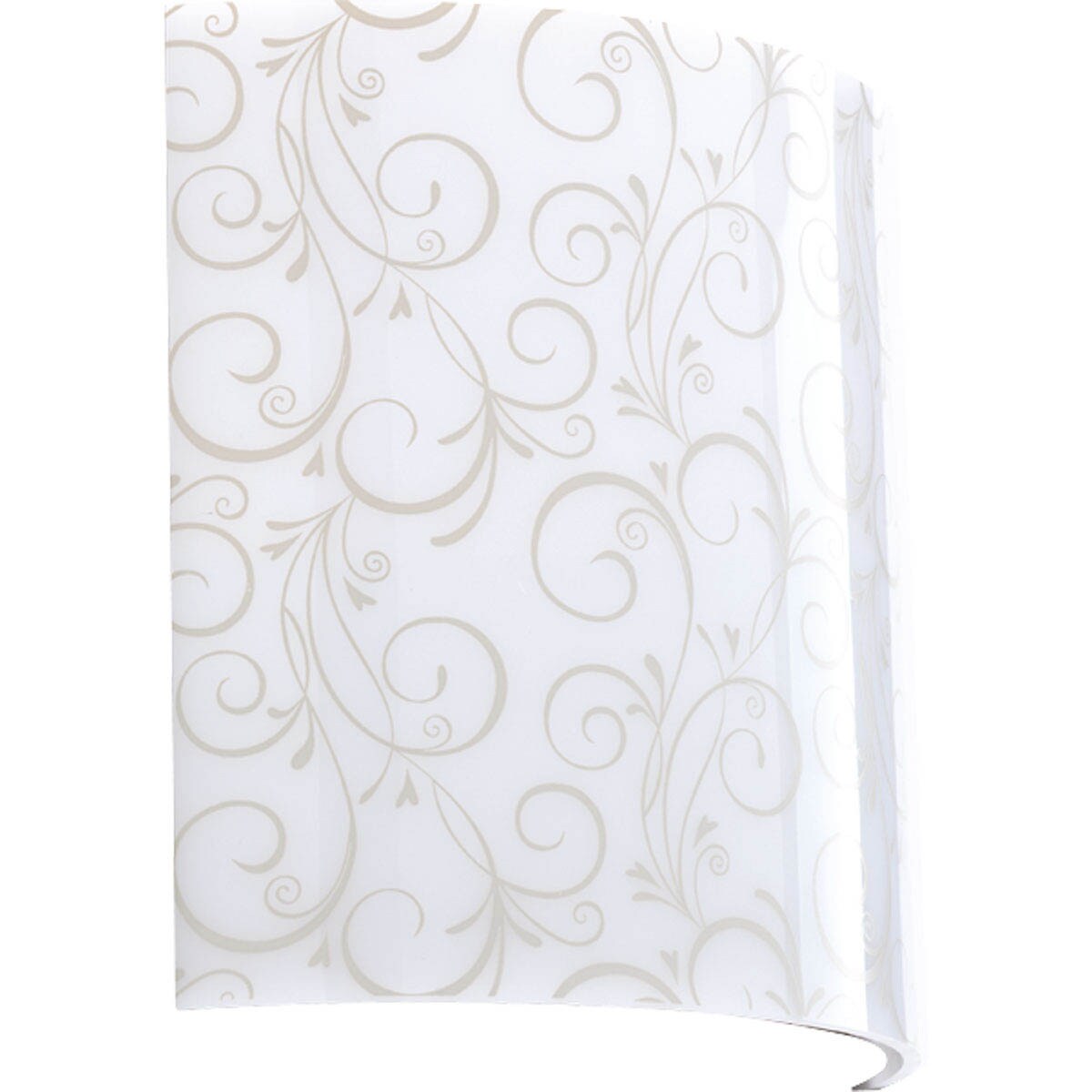 Progress Lighting P8934-01 Arch 6-in x 6.875-in Fabric Scroll Screen Print Vanity Light Shade fitter