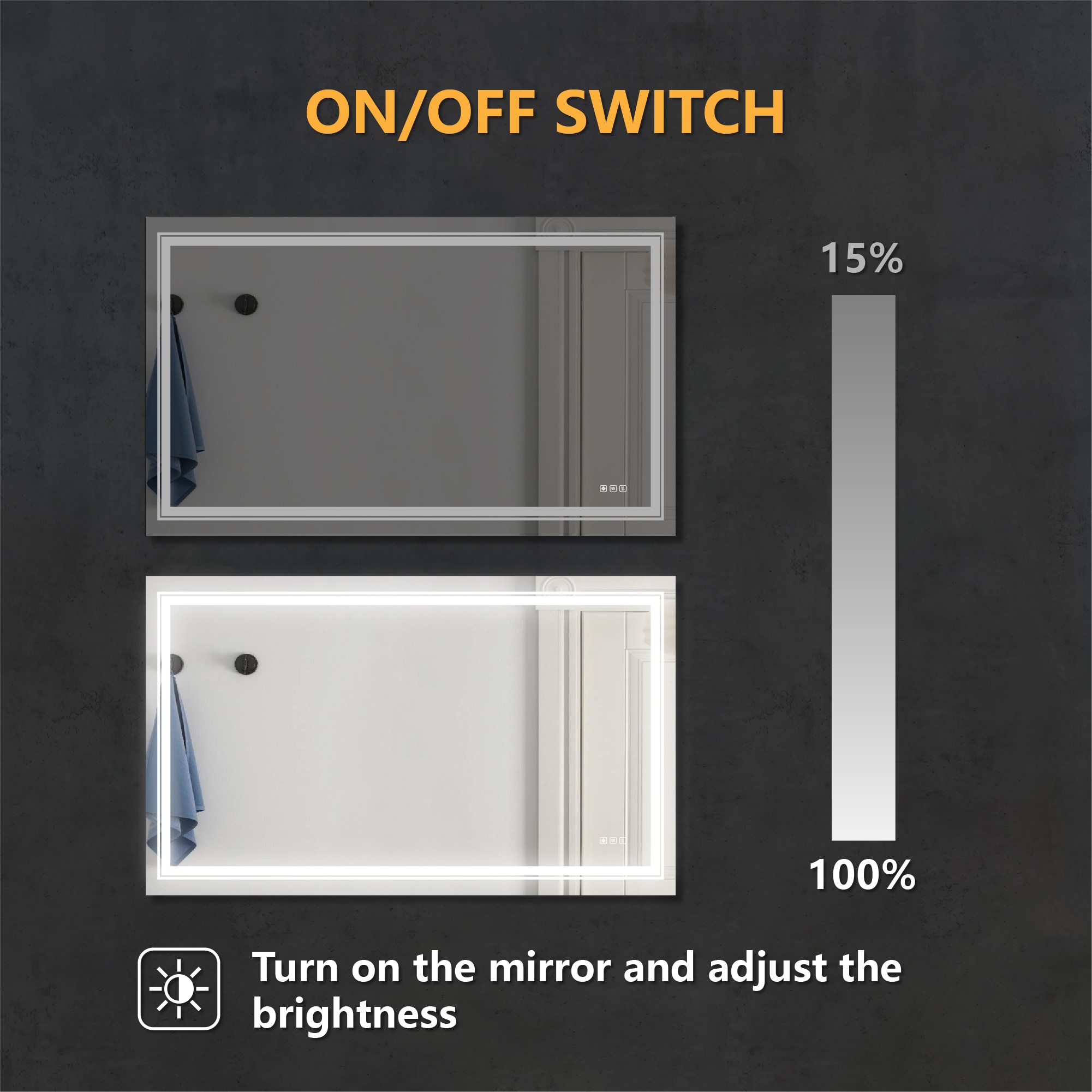 Forclover HE-31M6036 Framed-Bath-Mirrors - View #5